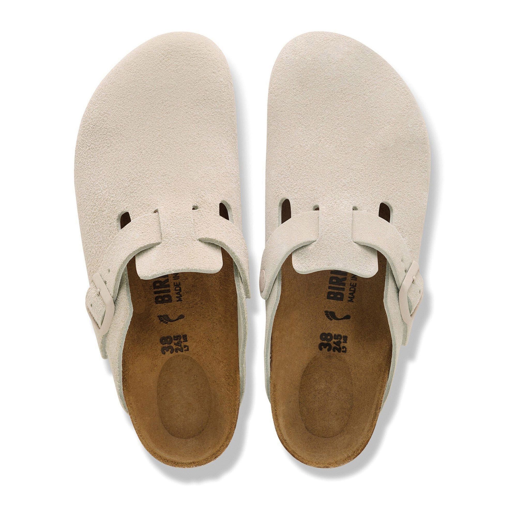 Birkenstock Boston Suède Slippers Senior