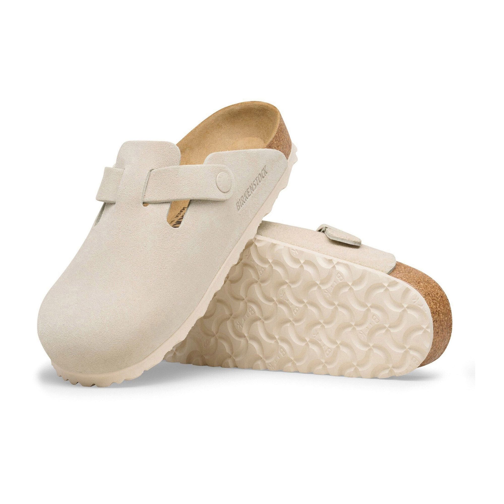 Birkenstock Boston Suède Slippers Senior