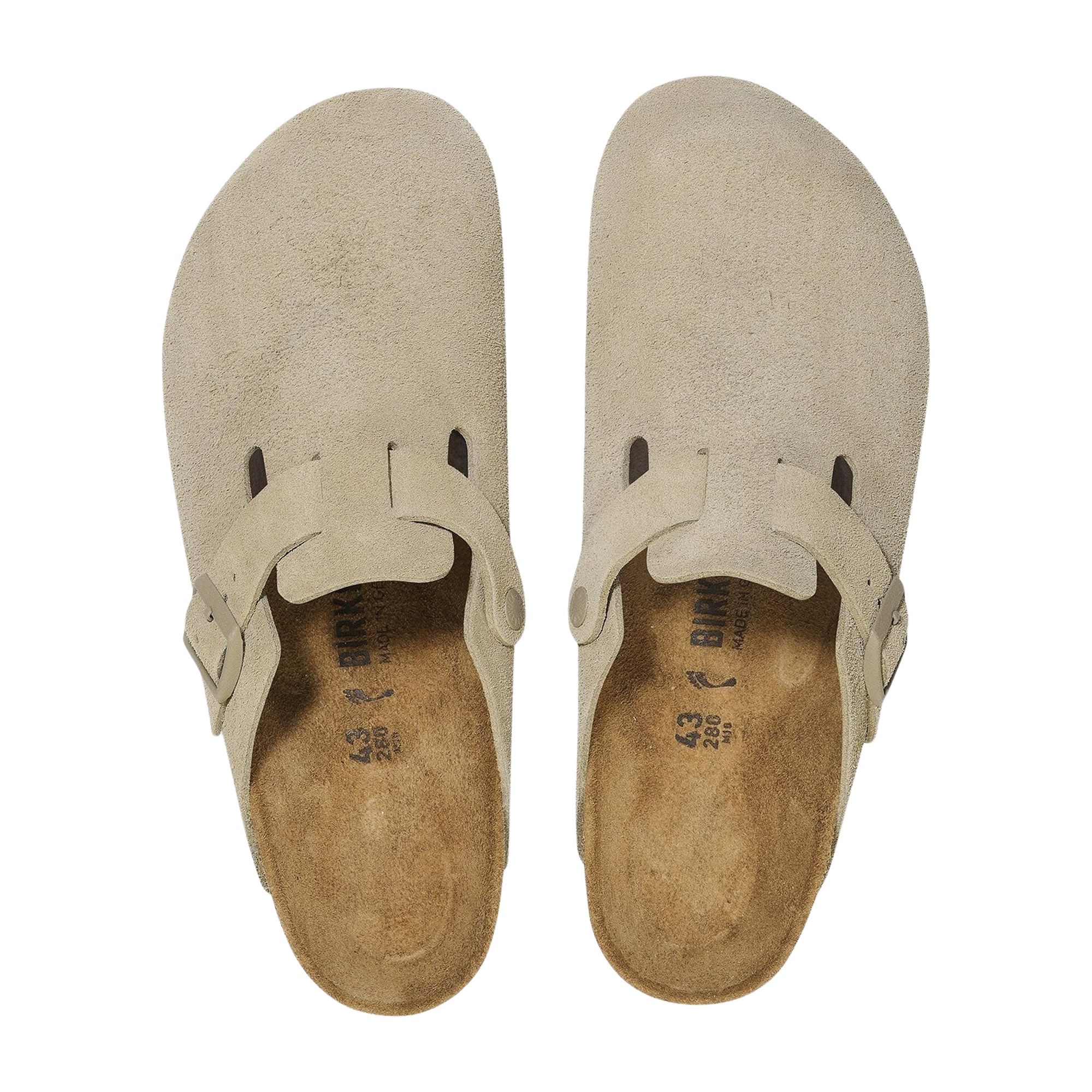 Birkenstock Boston Suède Slippers Senior