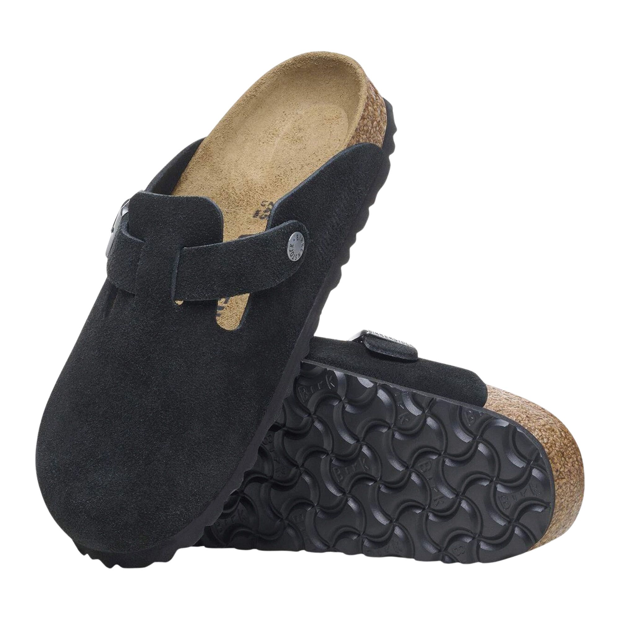 Birkenstock Boston Suède Slippers Senior