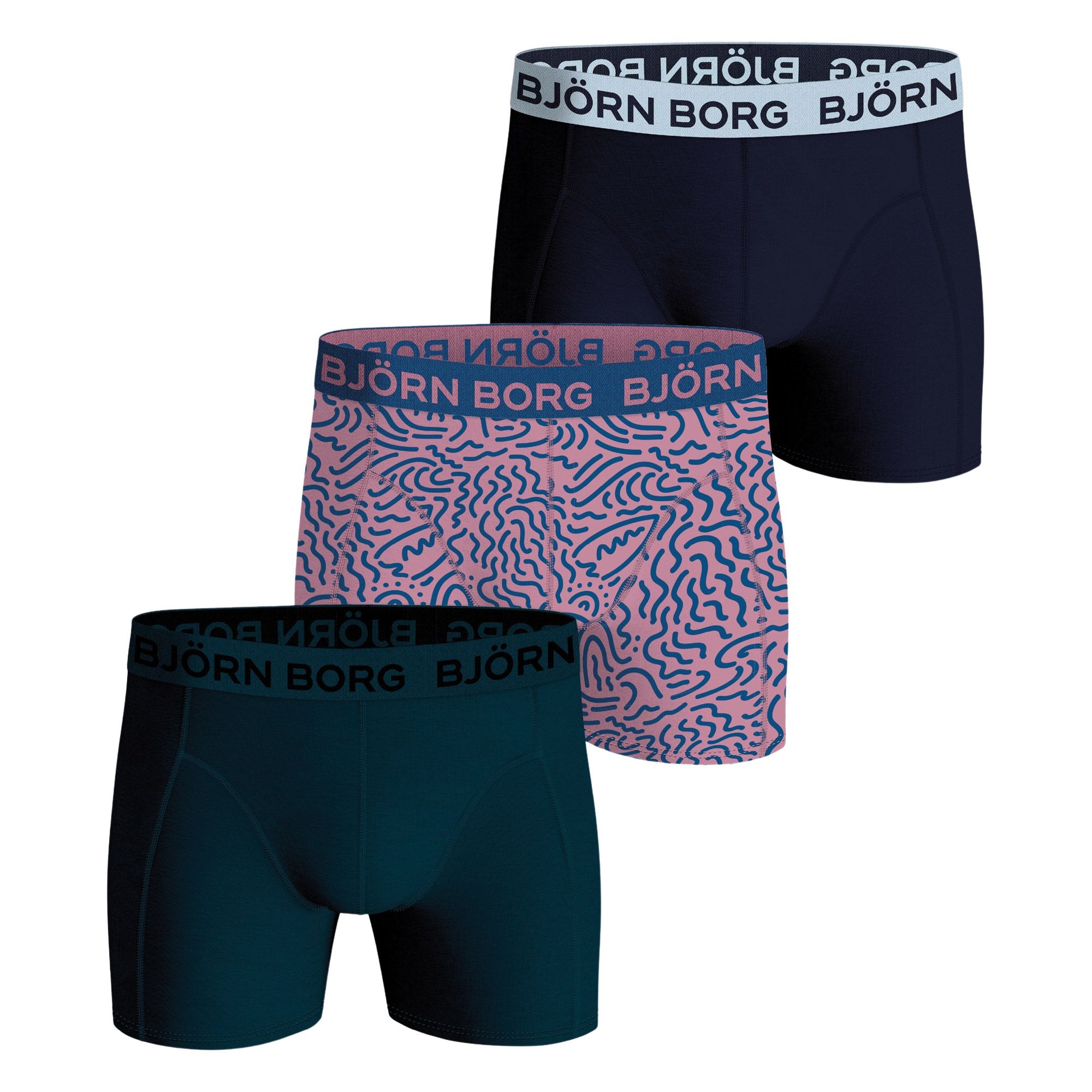 Björn Borg Cotton Stretch Boxershorts Heren (3-pack)
