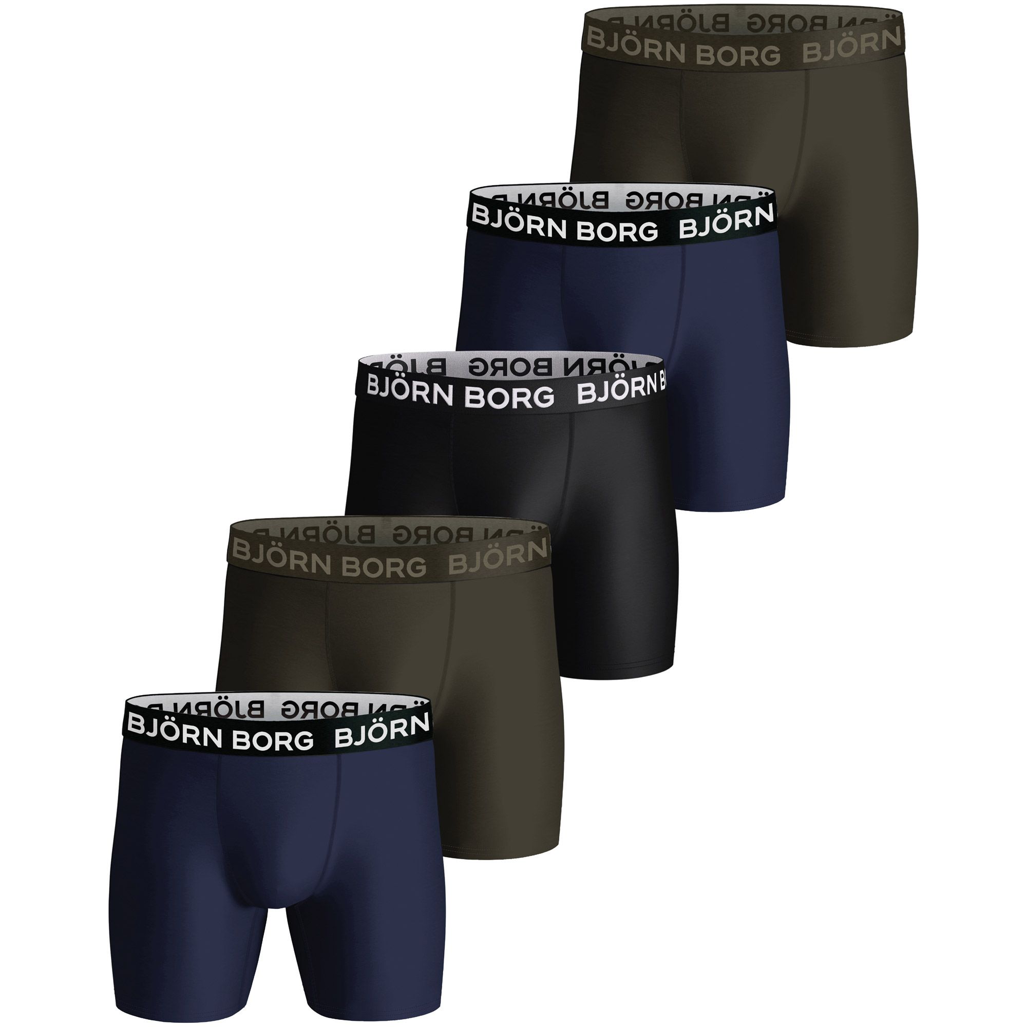 Björn Borg Performance Boxershorts Heren (5-pack)