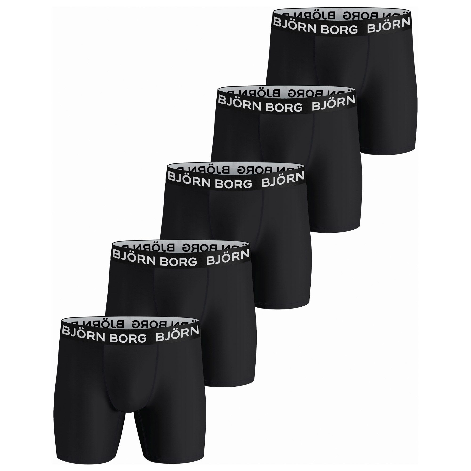 Björn Borg Performance Boxershorts Heren (5-pack)
