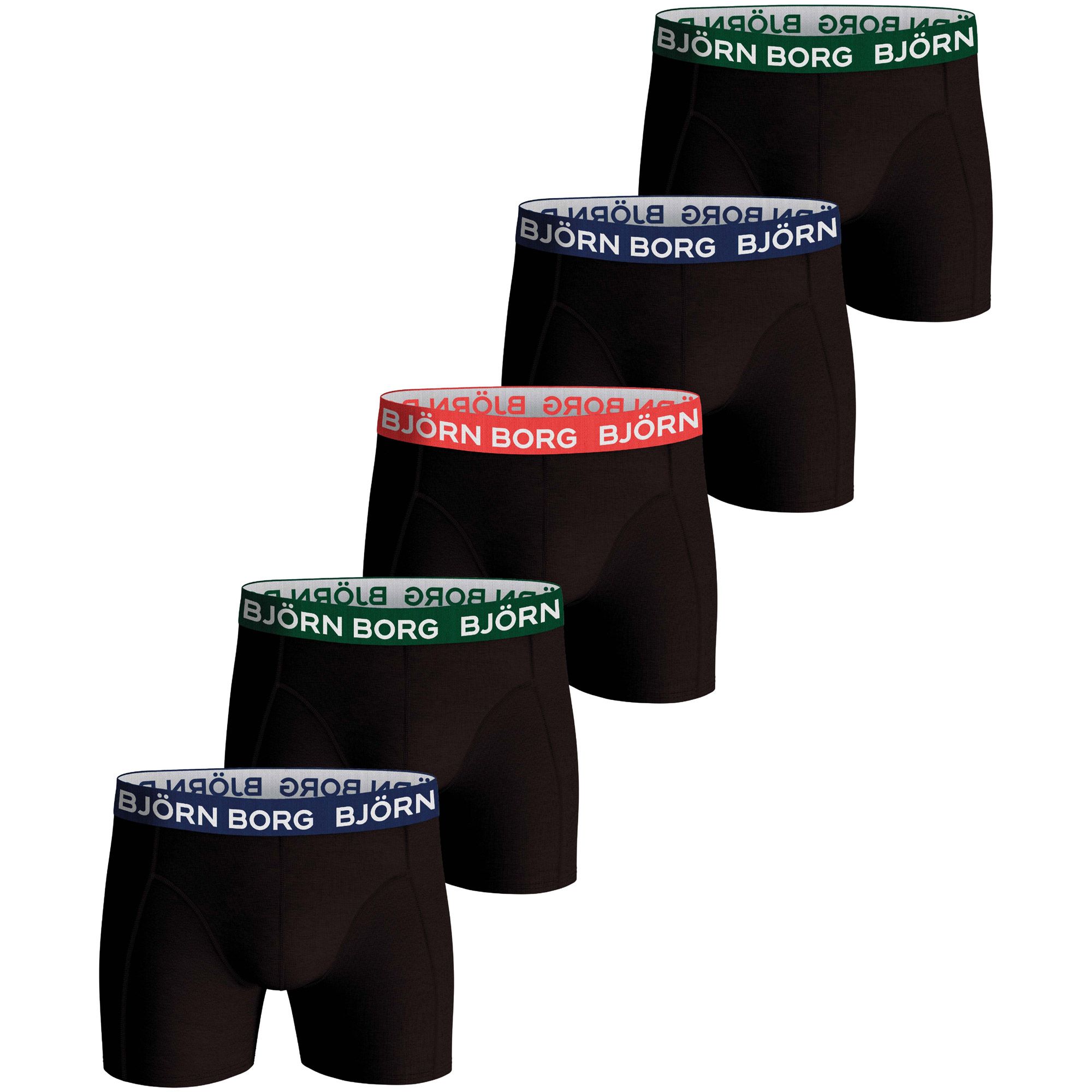 Björn Borg Cotton Stretch Boxershorts Heren (5-pack)