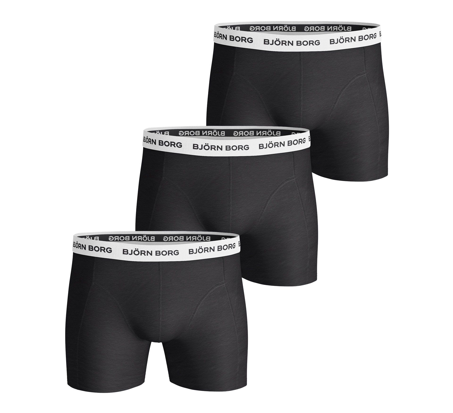 Björn Borg Contrast Solids Boxershorts (3-pack)