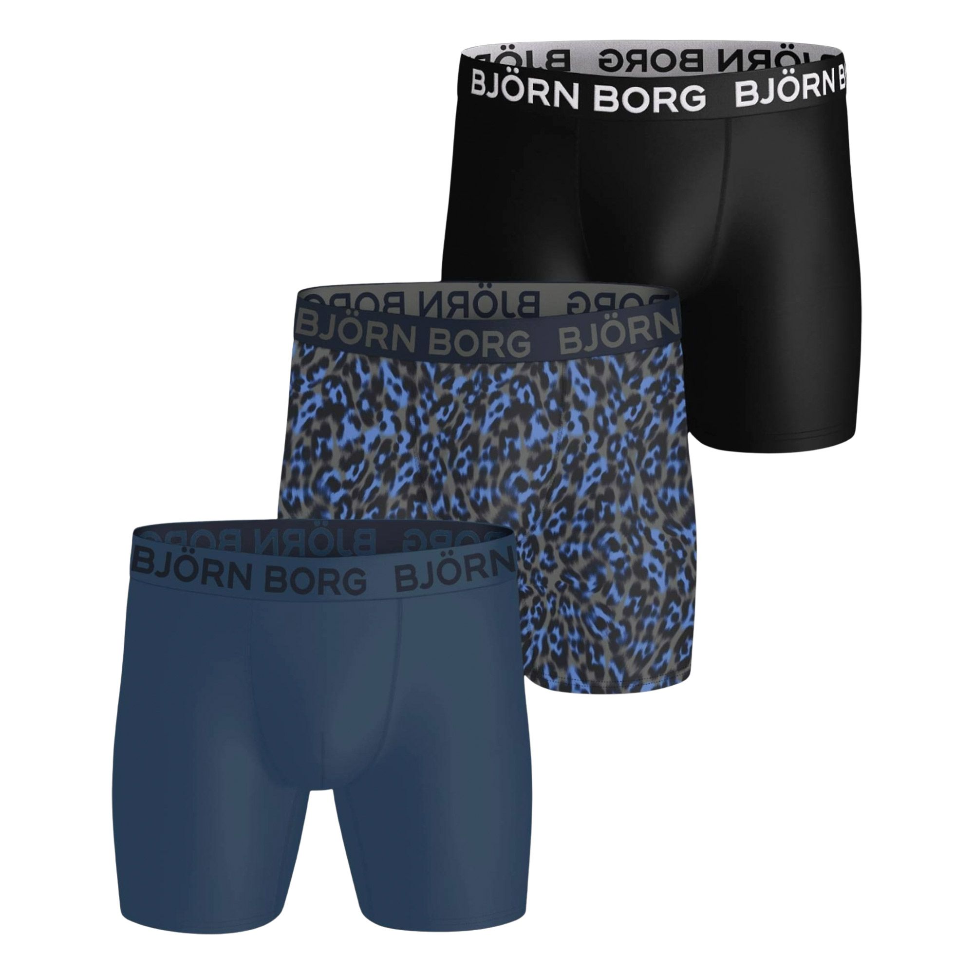 Björn Borg Sports Microfiber Boxershorts Heren (3-pack)