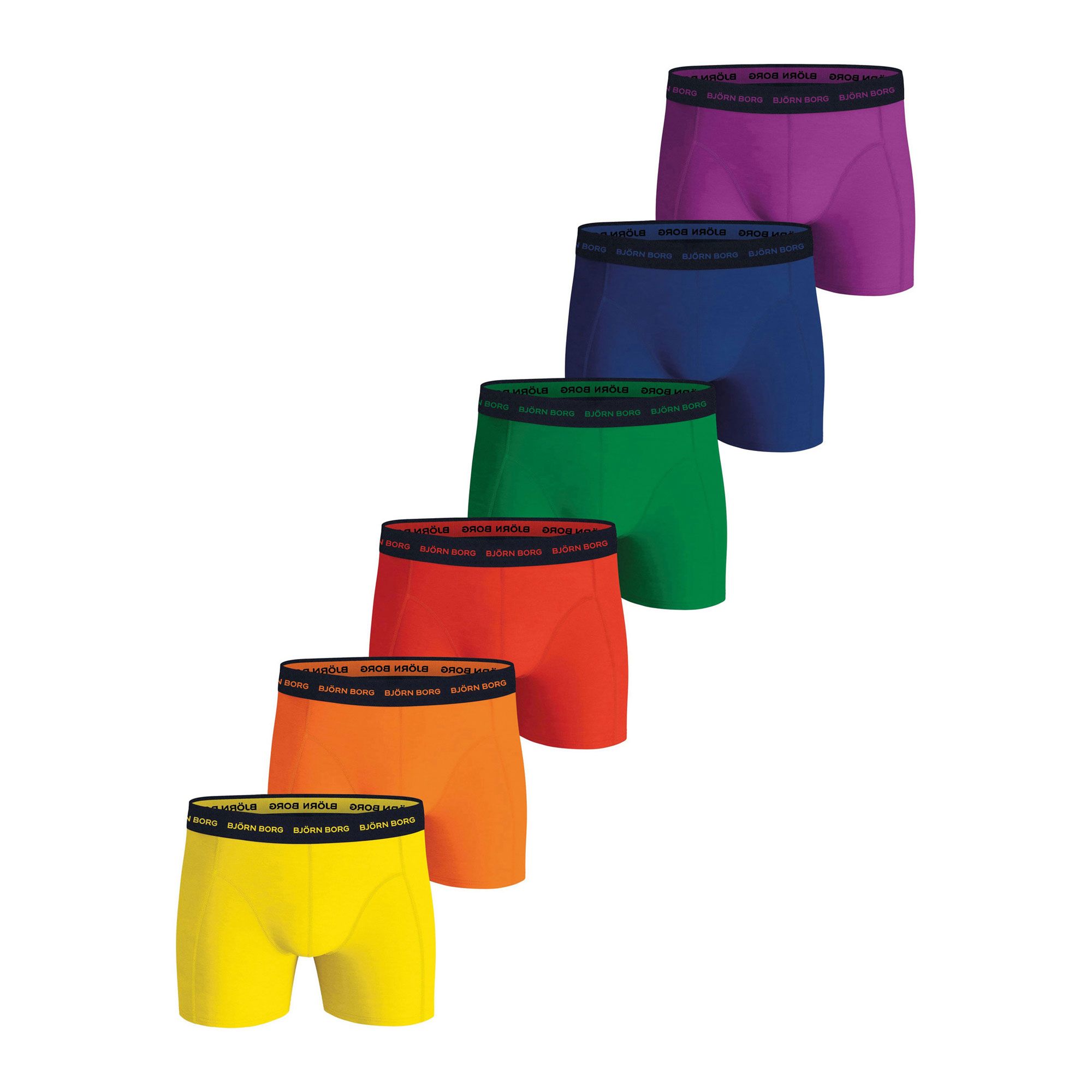 Björn Borg Cotton Stretch Boxershorts Heren (6-pack)