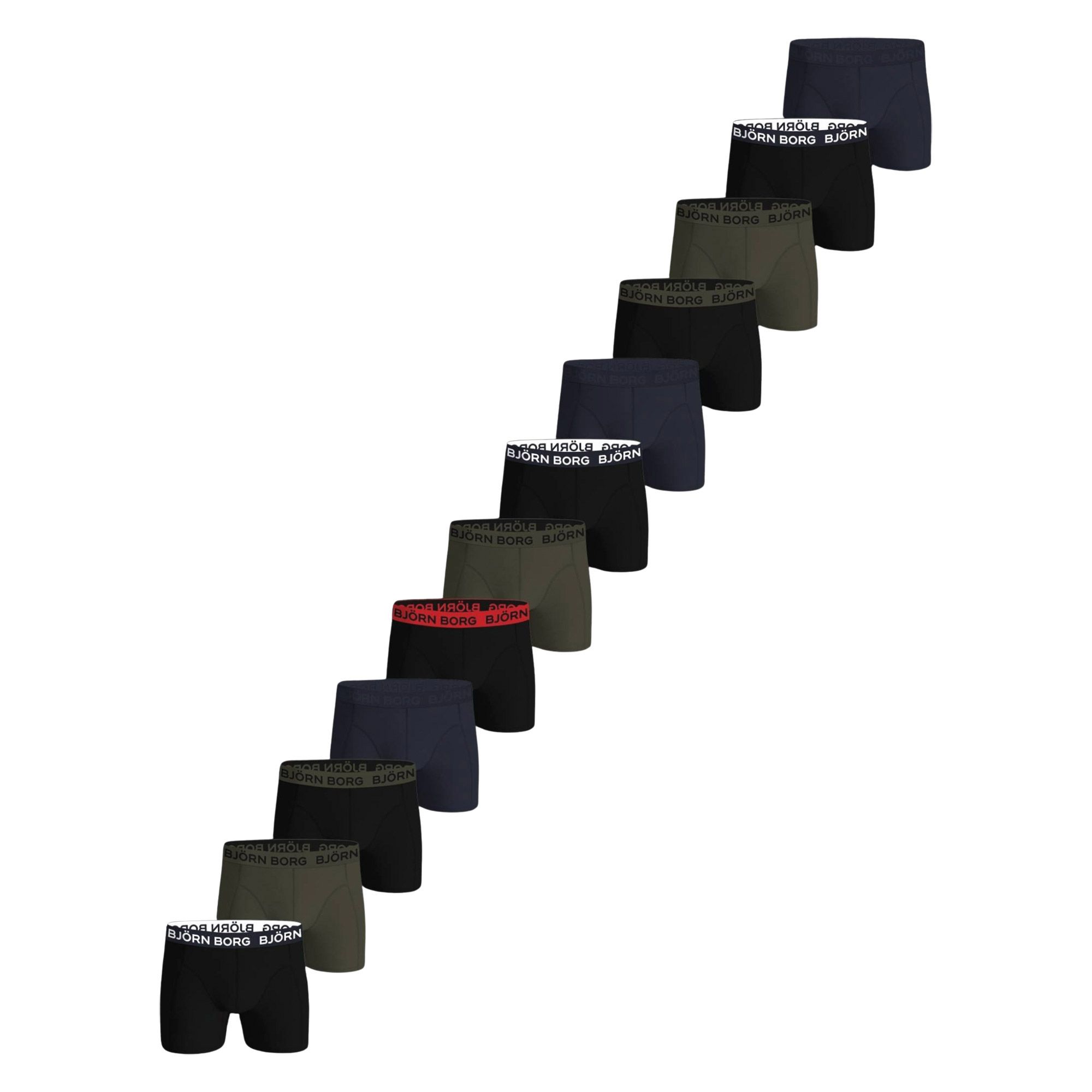 Björn Borg Cotton Stretch Boxershorts Heren (12-pack)