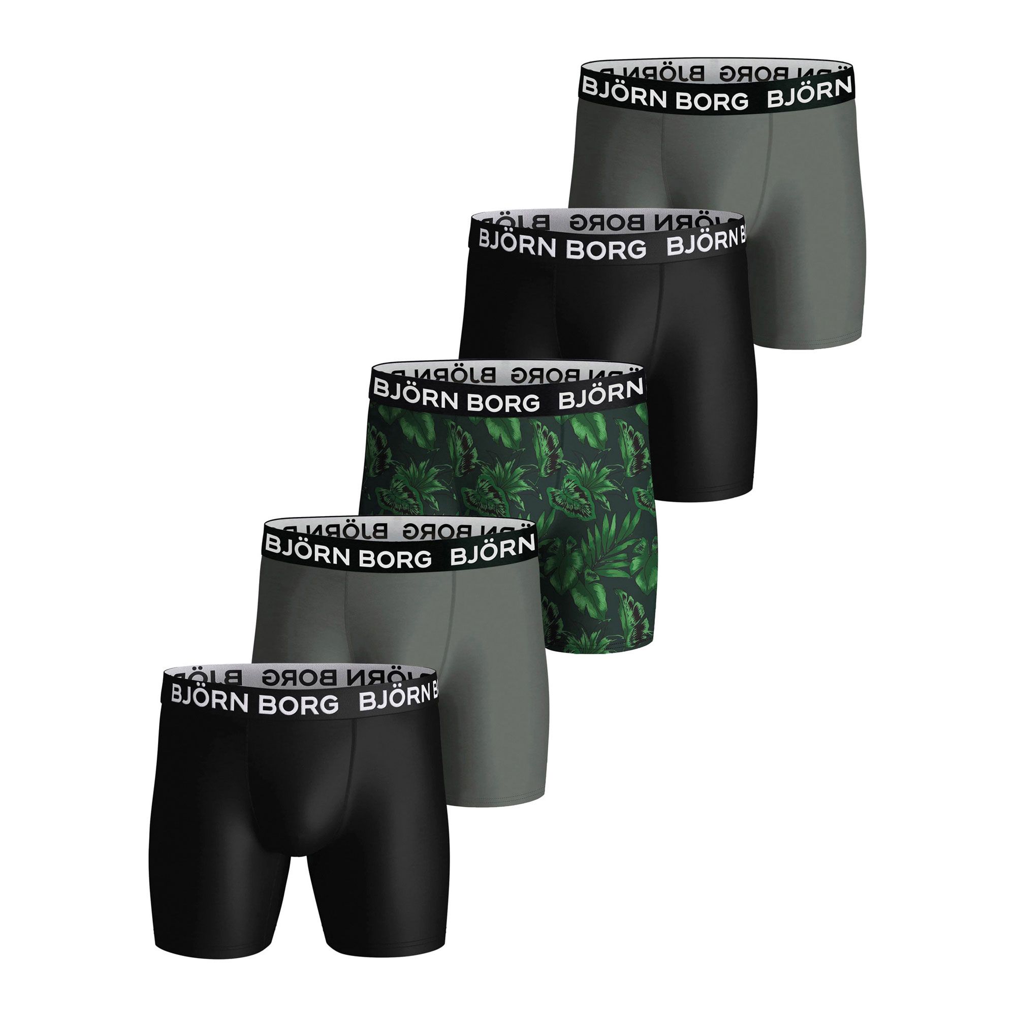 Björn Borg Performance Boxershorts Heren (5-pack)