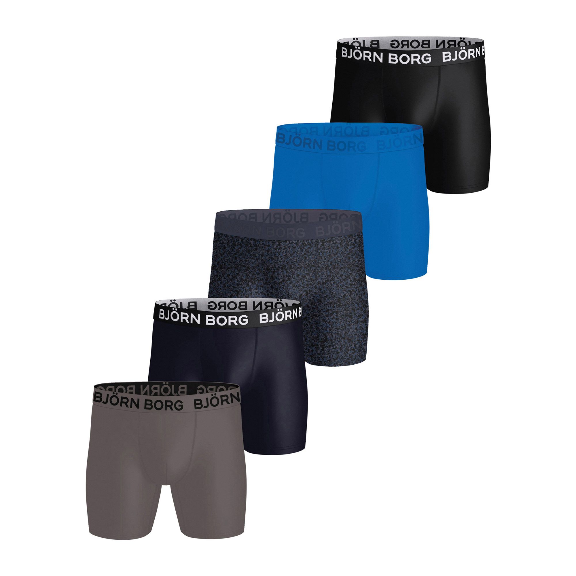 Björn Borg boxershort - set van 5 roze / blauw / zwart Björn Borg boxershort - set van 5 roze / blauw / zwart