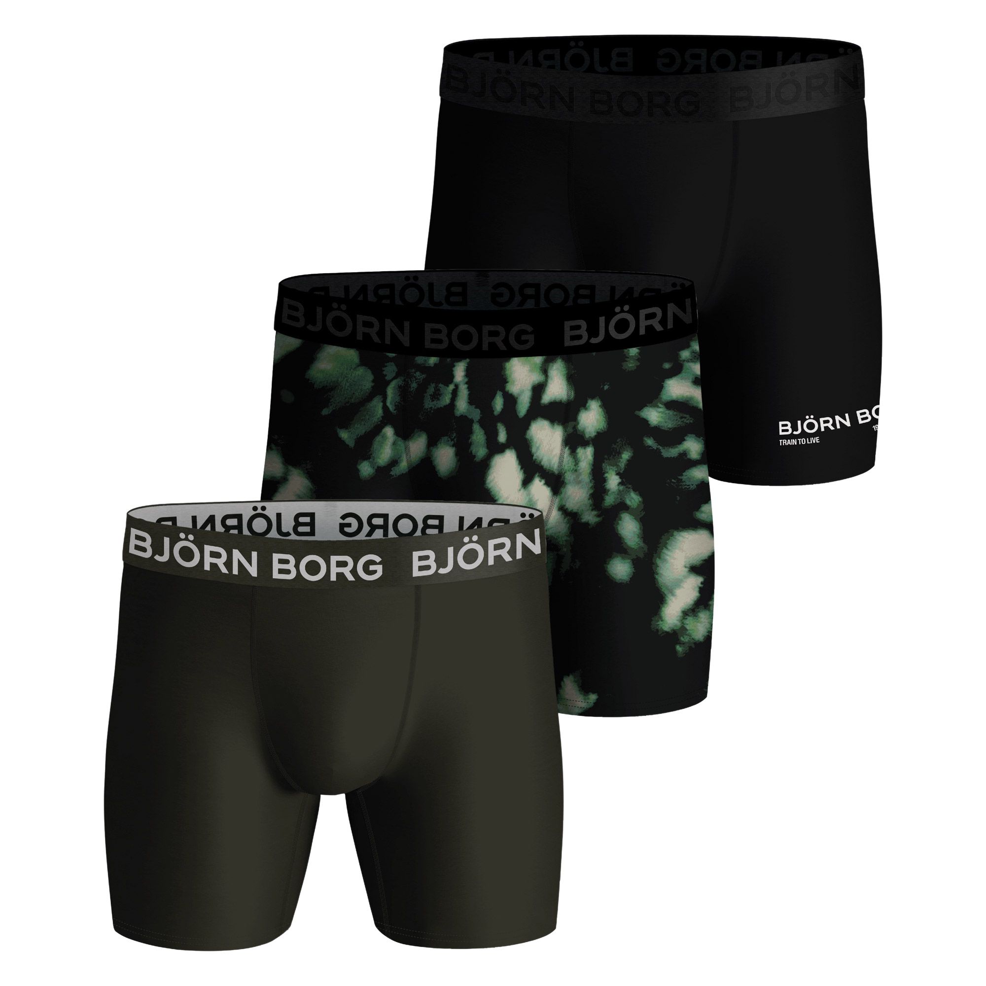 Björn Borg Boxershorts met logoband in 3-pack • Blauw • de Bijenkorf