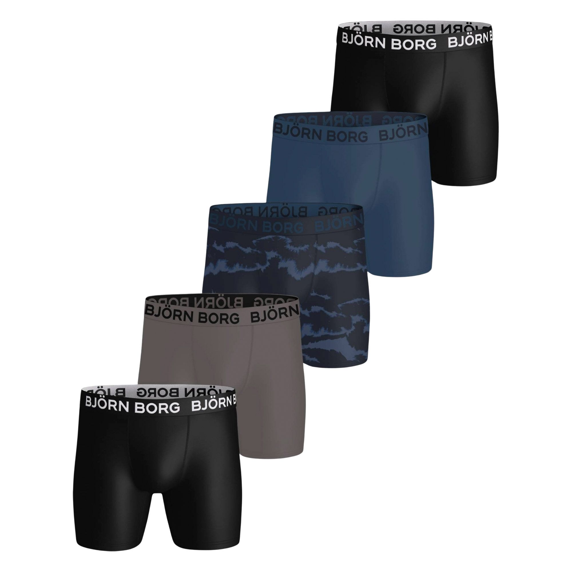 Björn Borg Sports Microfiber Boxershorts Heren (5-pack)