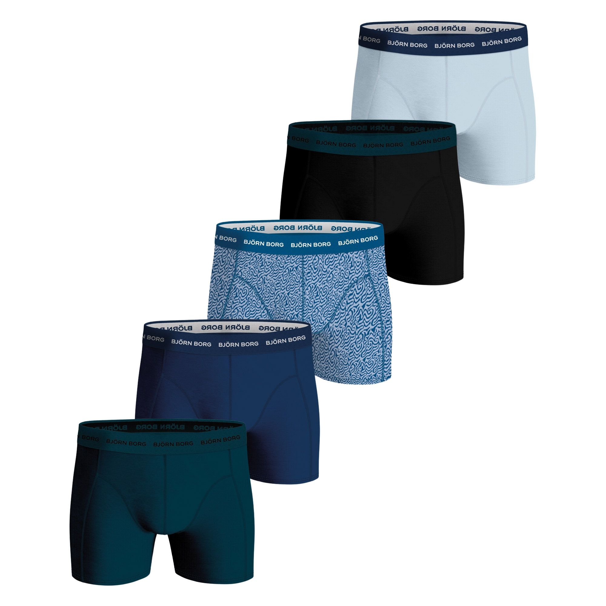 Björn Borg Cotton Stretch Boxershorts Heren (5-pack)