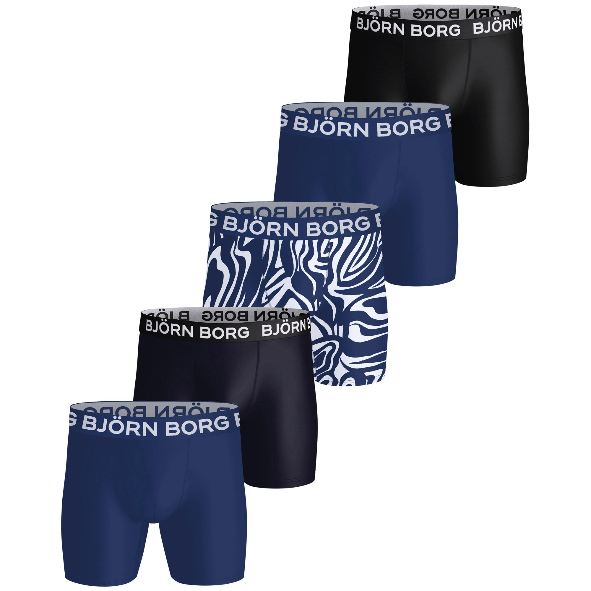 Björn Borg Sports Microfiber Boxershorts Heren (5-pack)