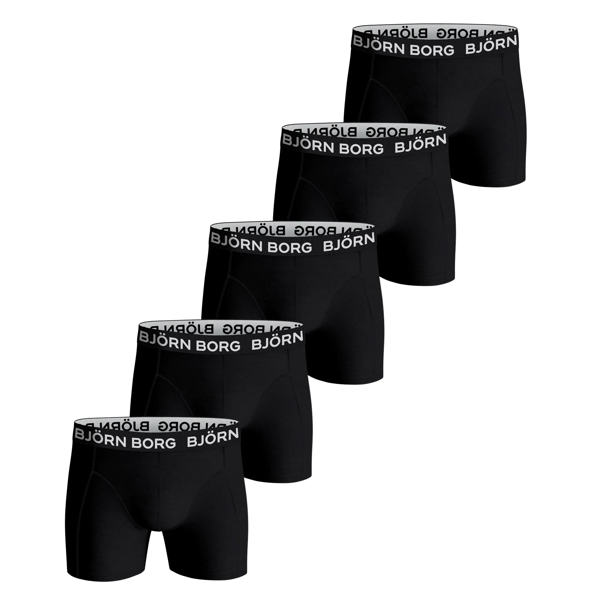 Björn Borg Cotton Stretch Boxershorts Heren (5-pack)