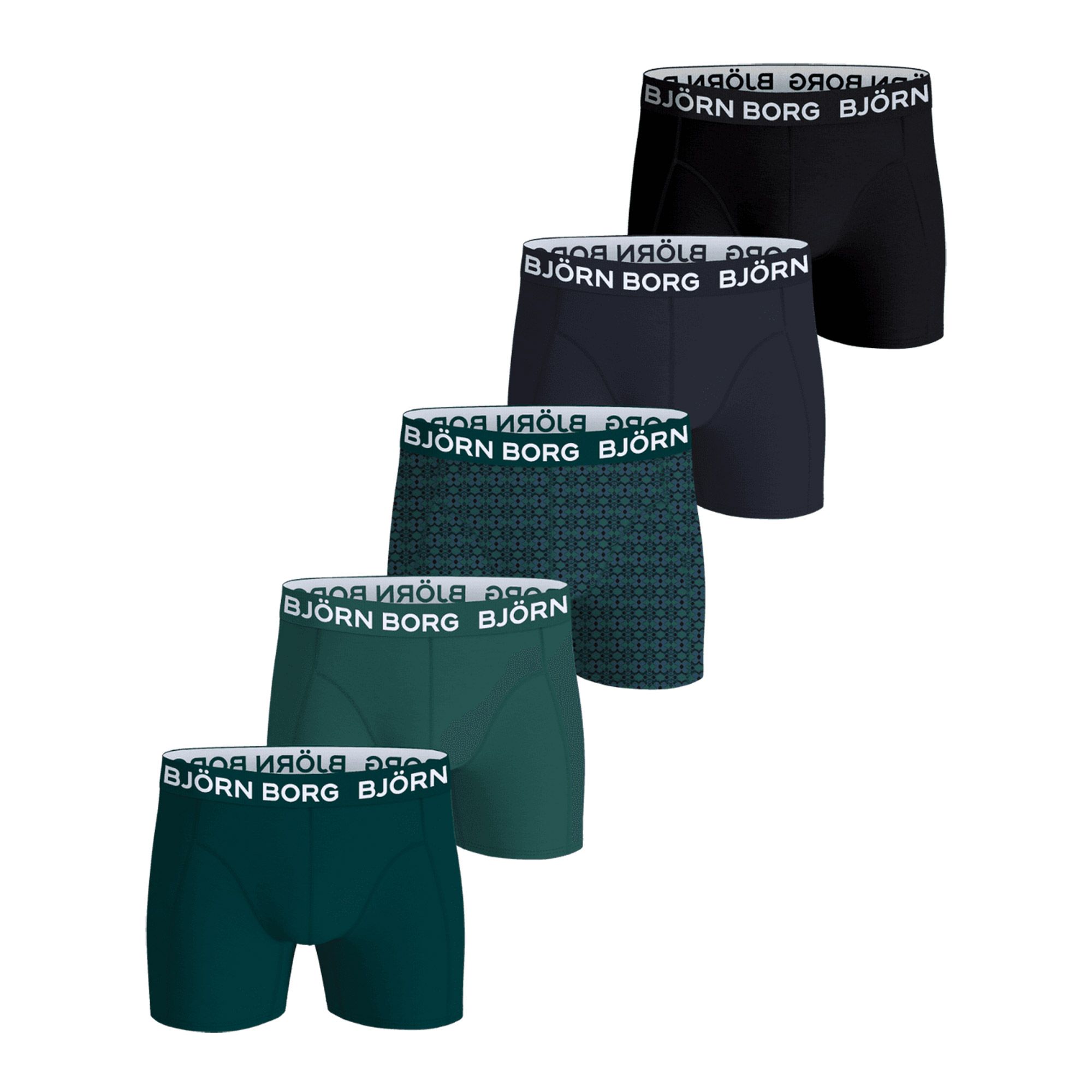 Björn Borg Cotton Stretch Boxershorts Herren (5-pack)