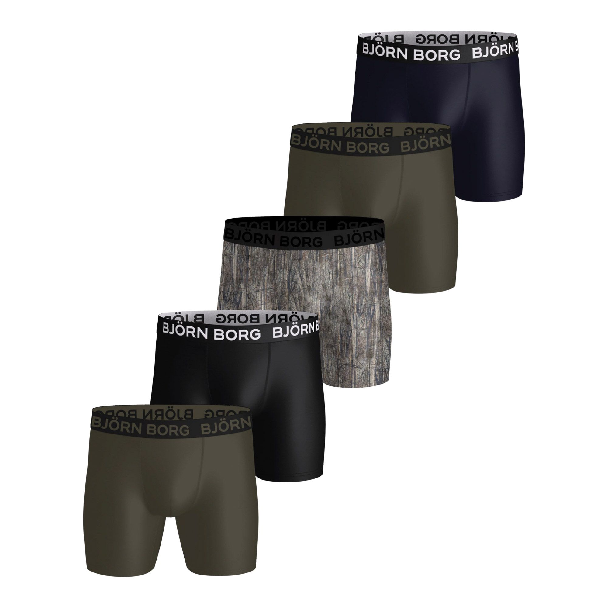 Björn Borg Sports Microfiber Boxershorts Herren (5-pack)