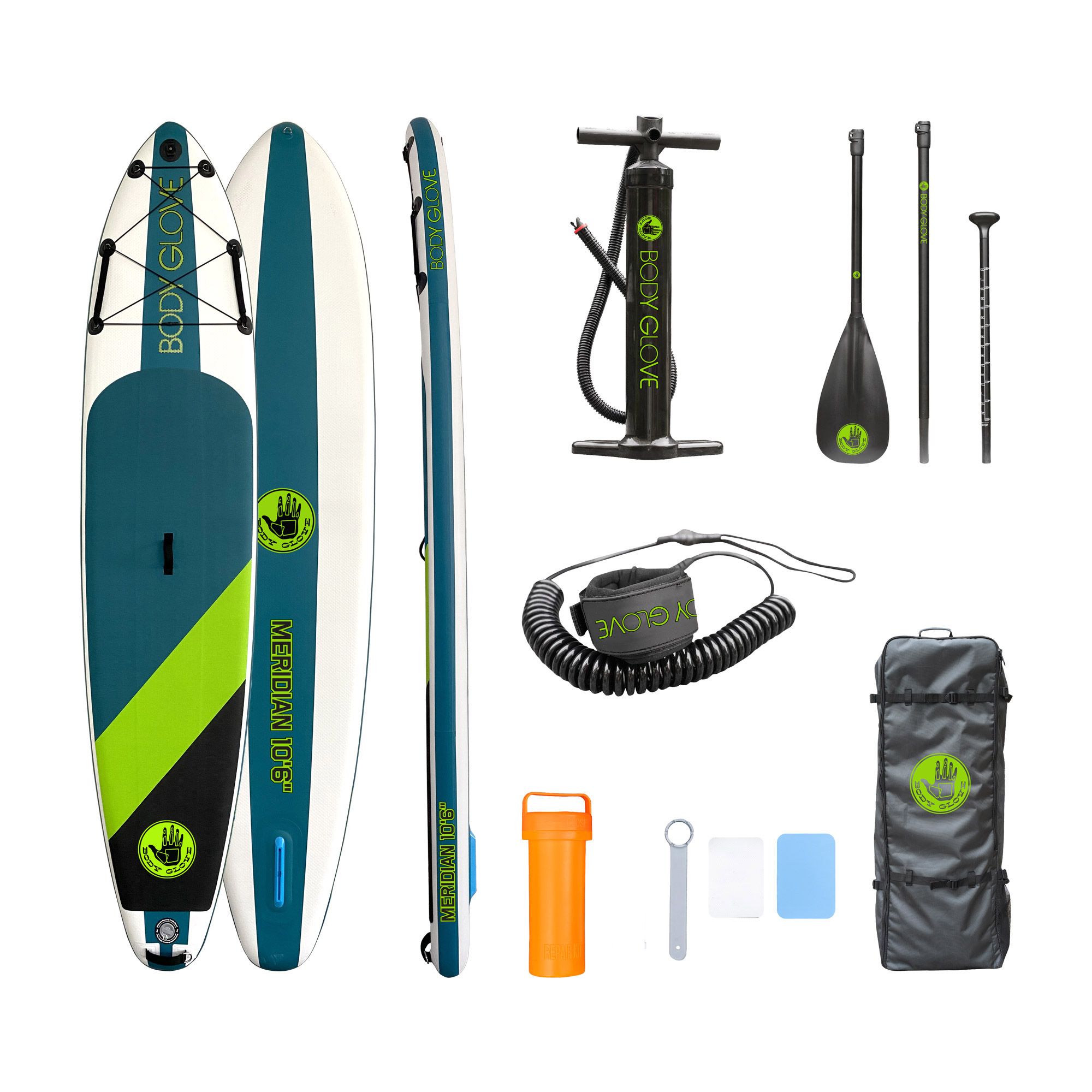 Body Glove Meridian Inflatable 10&#039;6&quot; SUP Board Set