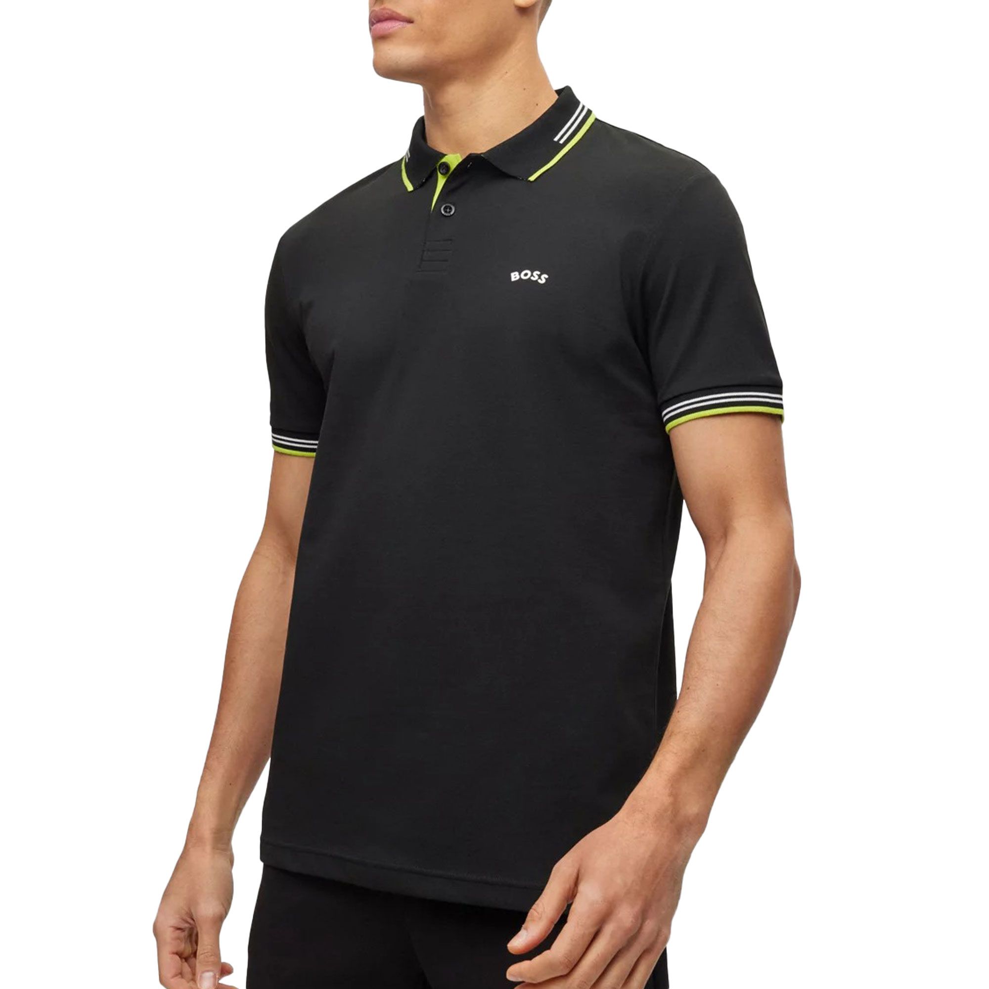 Boss Paul Curved Logo Polo Heren