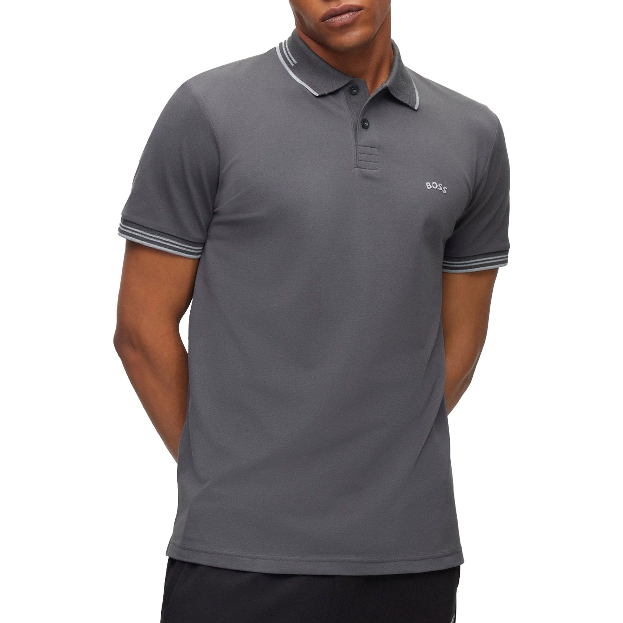 Boss Paul Curved Logo Polo Heren