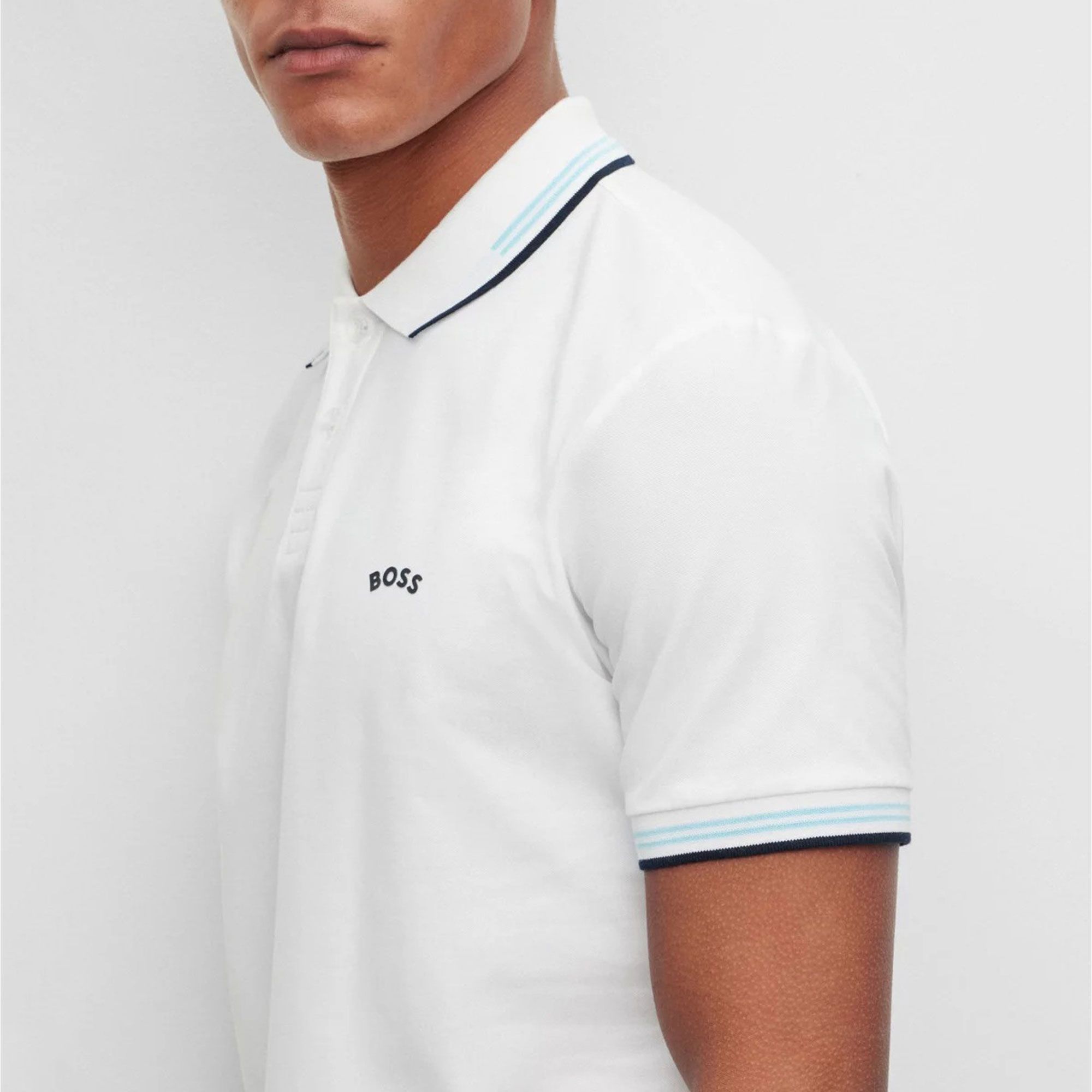 Boss Paul Curved Logo Polo Heren