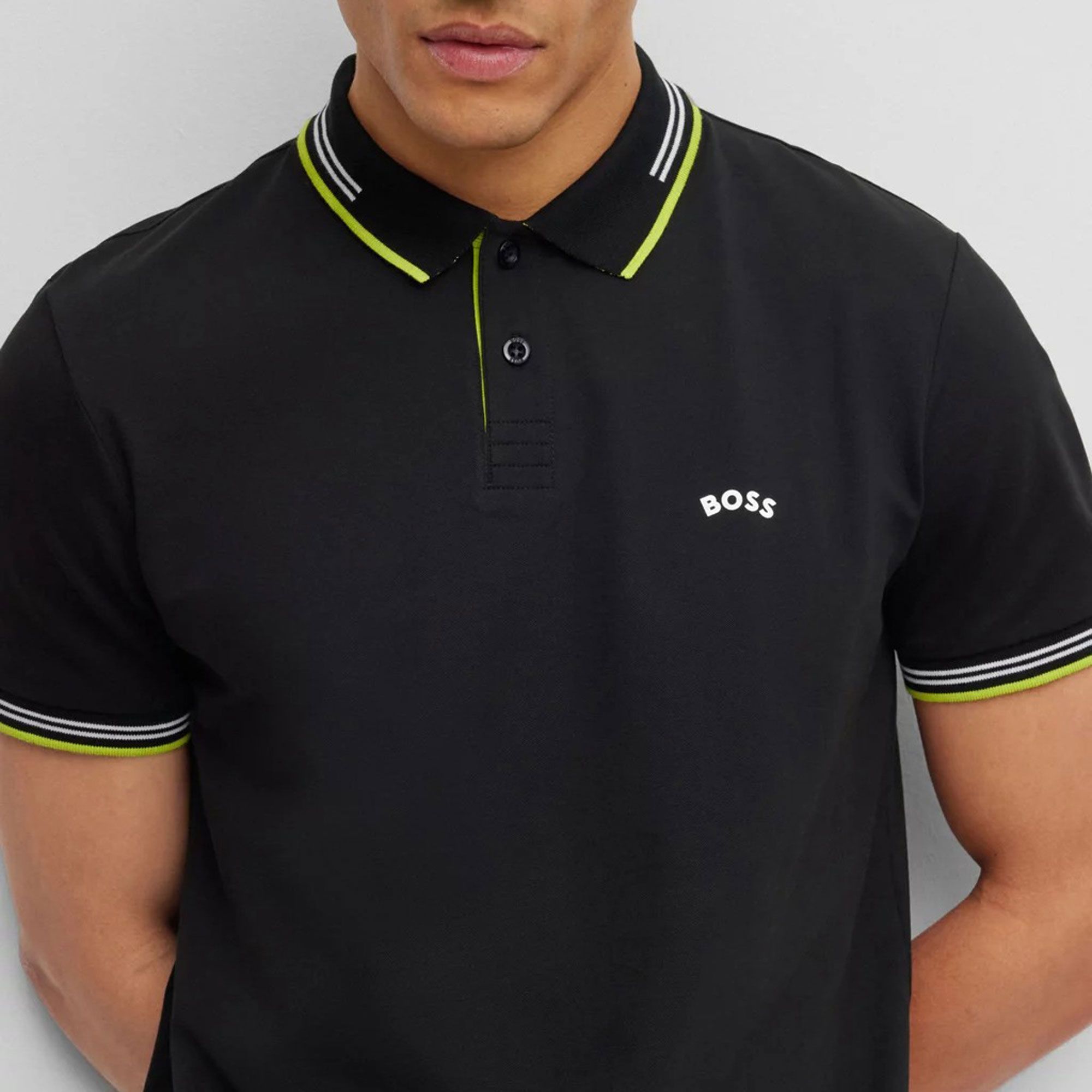 Boss Paul Curved Logo Polo Heren