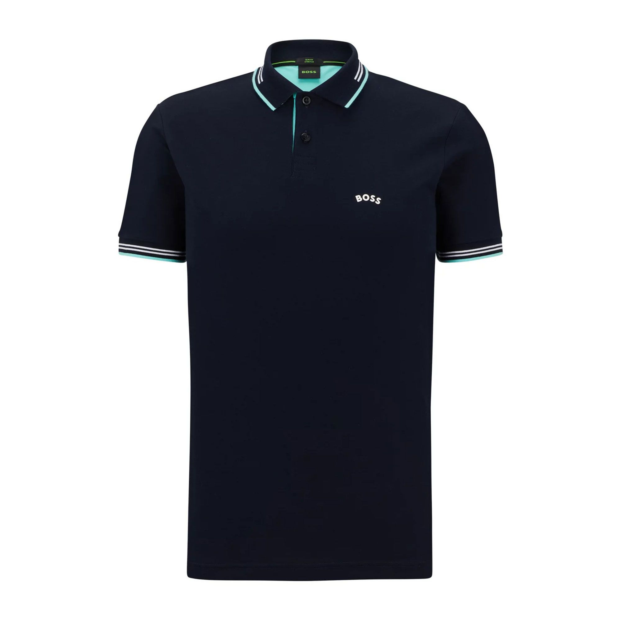 Boss Paul Curved Logo Polo Heren
