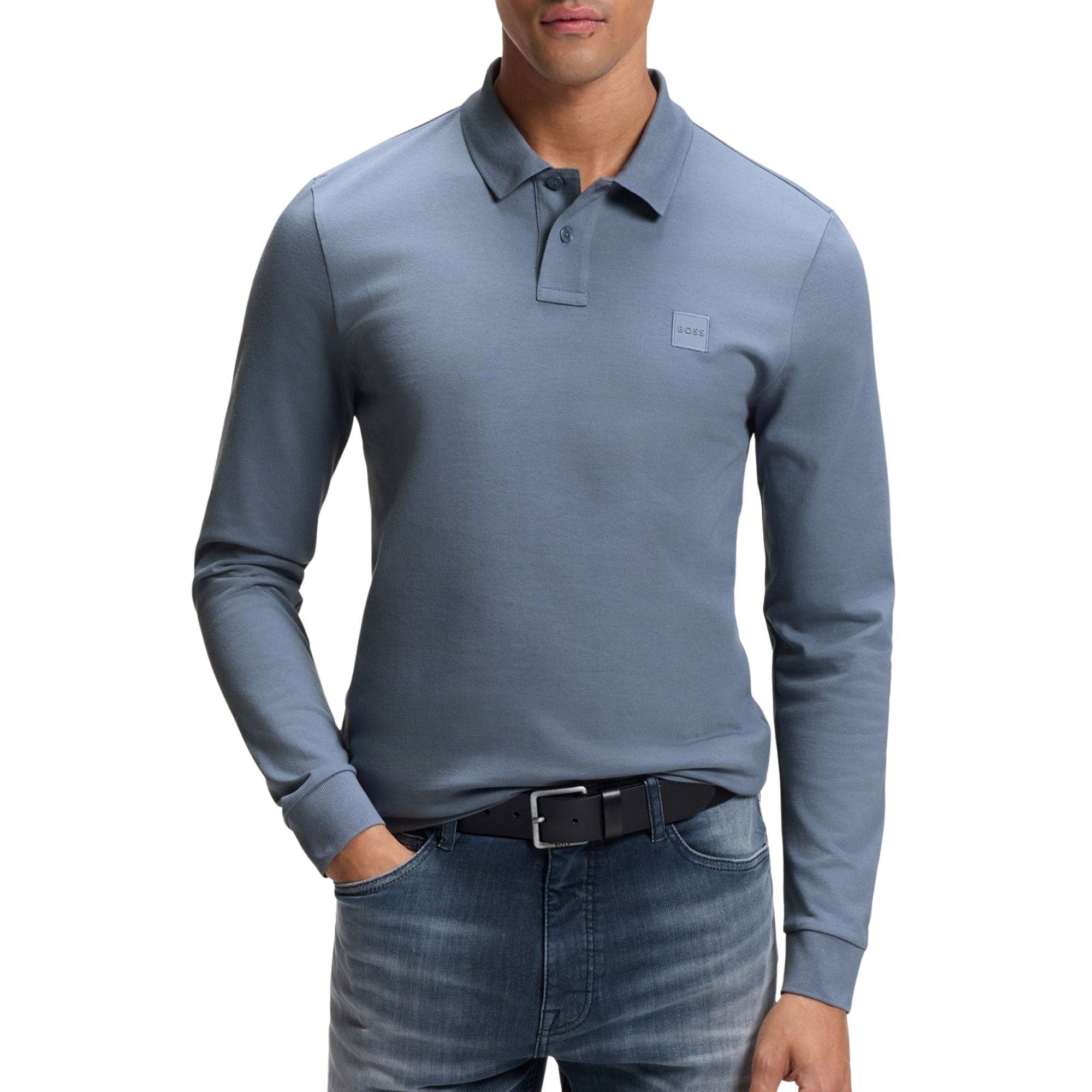 Boss Passerby Longsleeve Poloshirt Herren