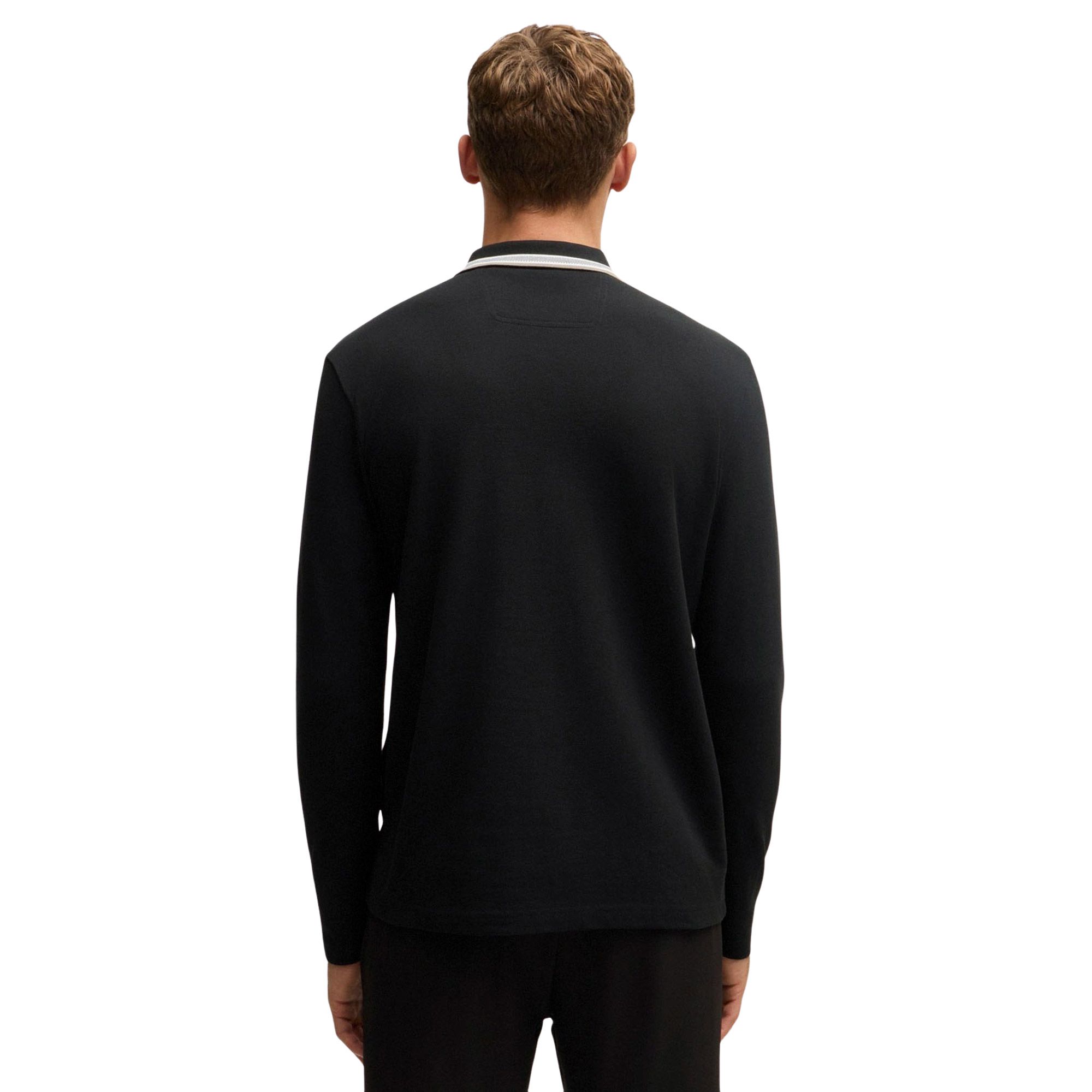 Boss Plisy Longsleeve Polo Heren 