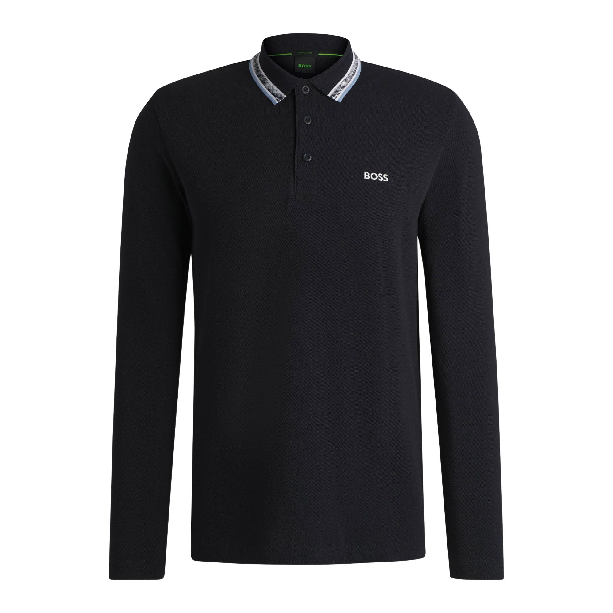 Boss Plisy Longsleeve Polo Heren 