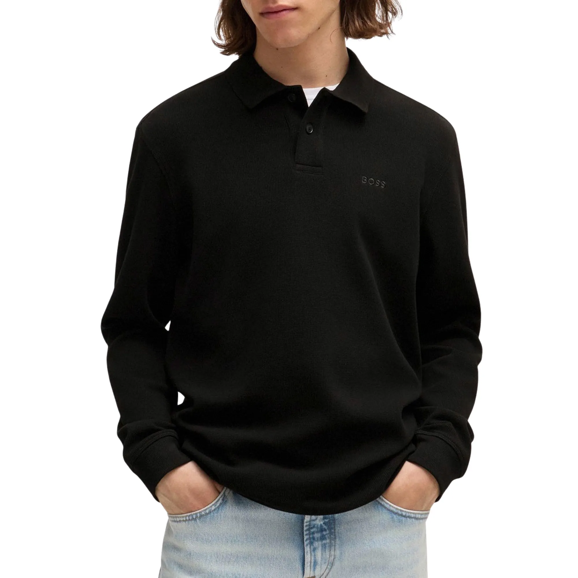 Boss Petempestolong LS Polo Heren