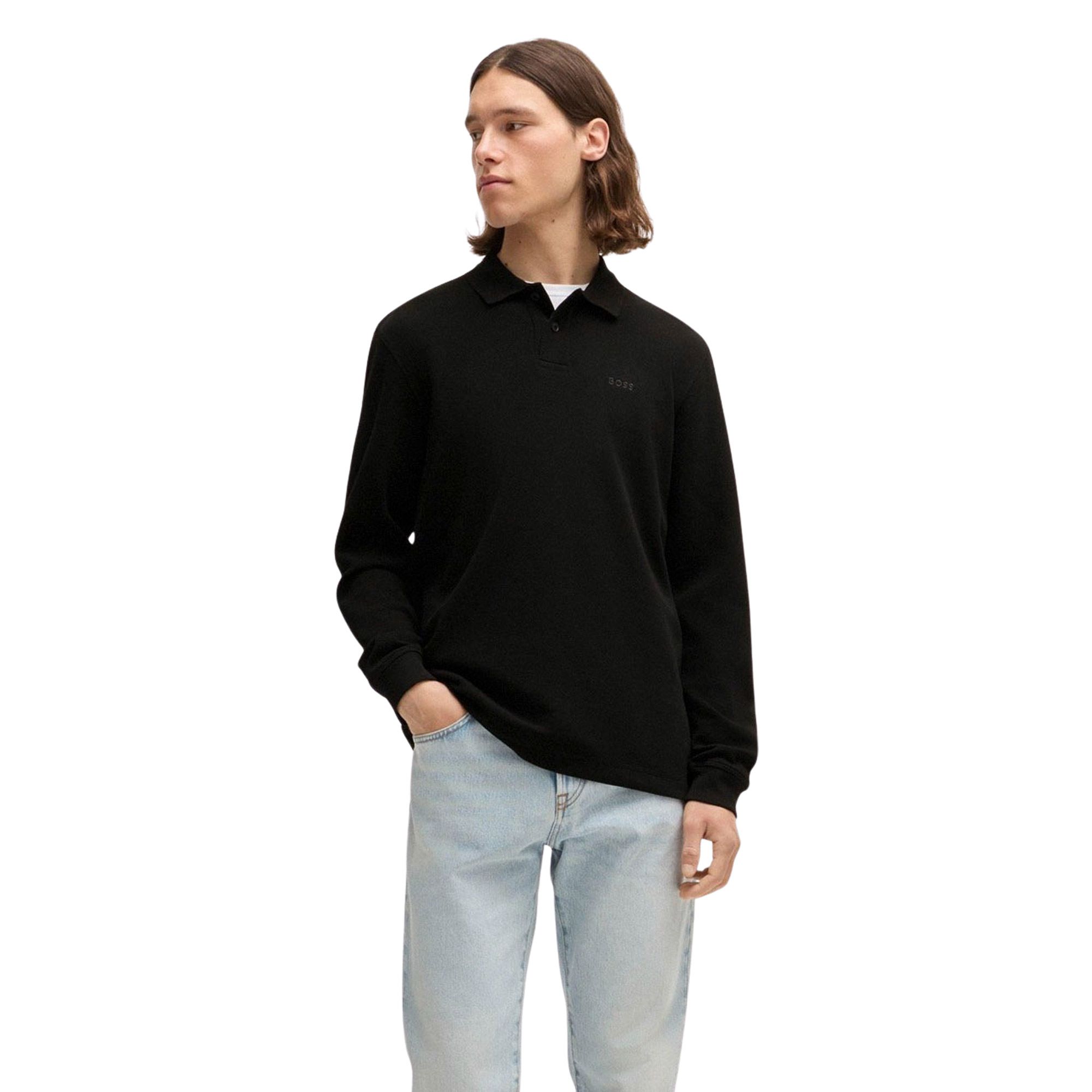 Boss Petempestolong LS Polo Heren | PlutoSport