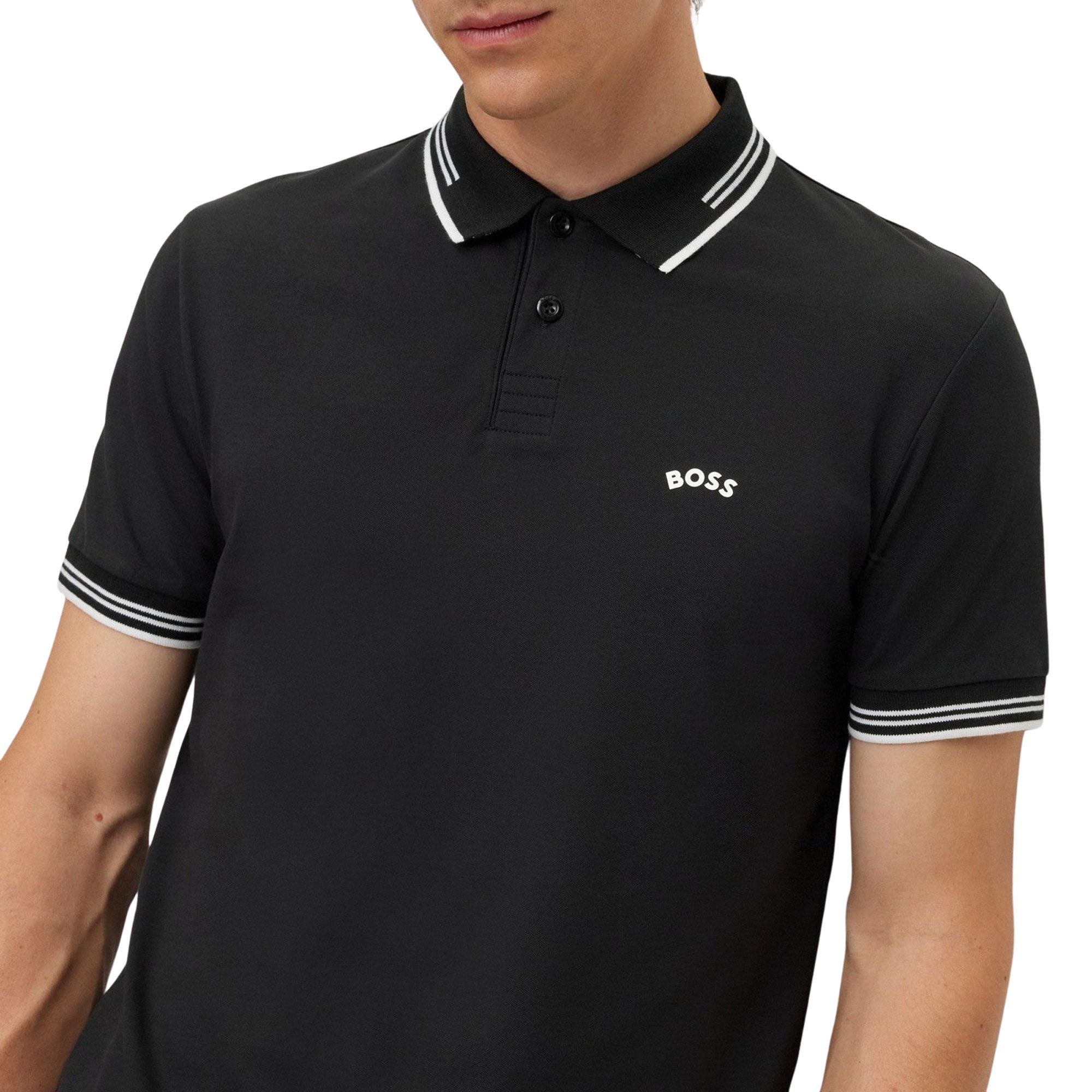 Boss Paul Curved Logo Polo Heren
