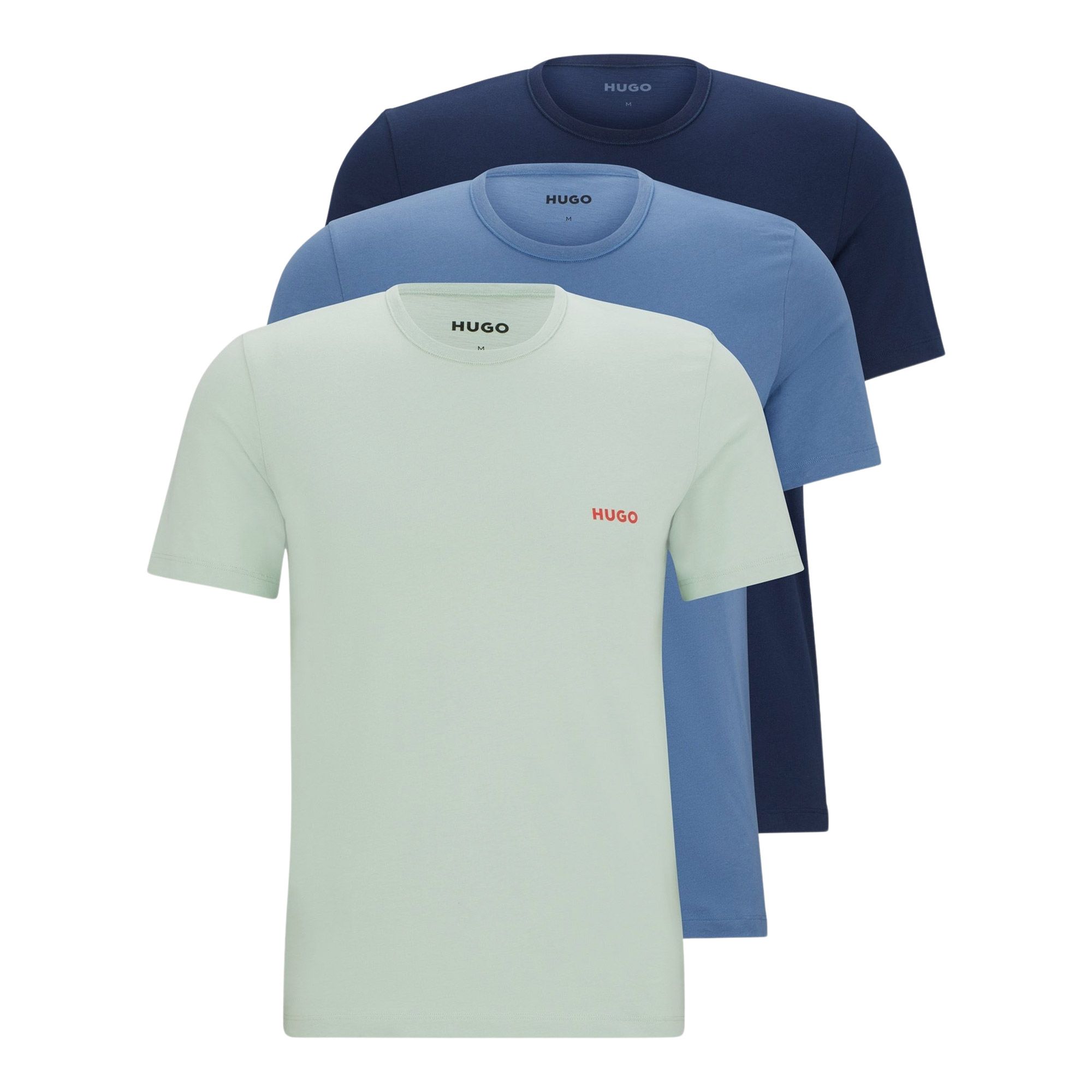 Boss Logoprint Crew Neck T-Shirt Herren (3er-Pack) | Plutosport 