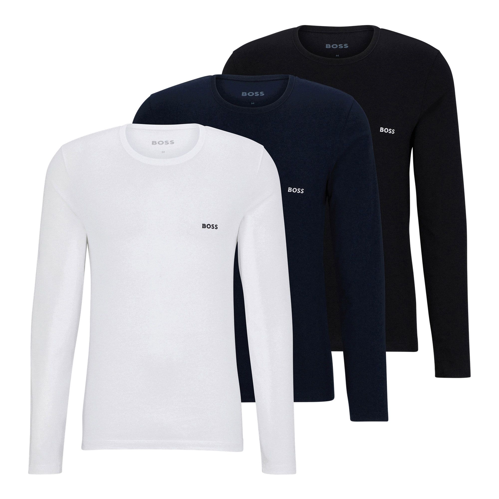 Boss LS Shirts Heren (3-pack)
