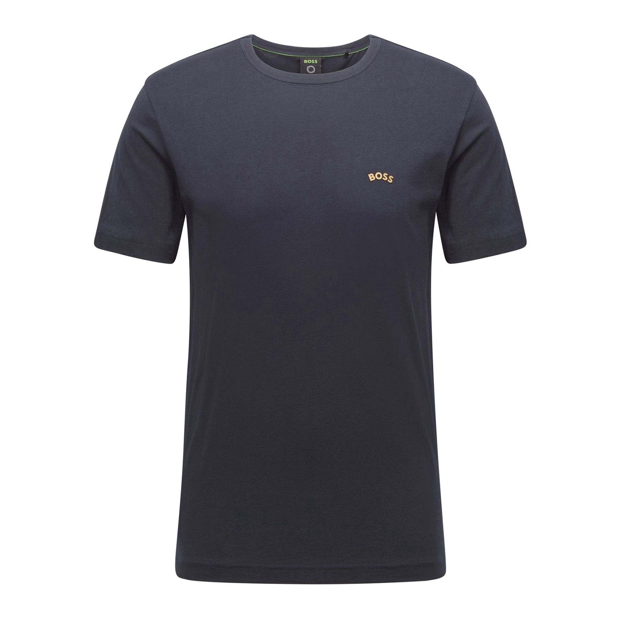 Boss Curved Logo Shirt Heren