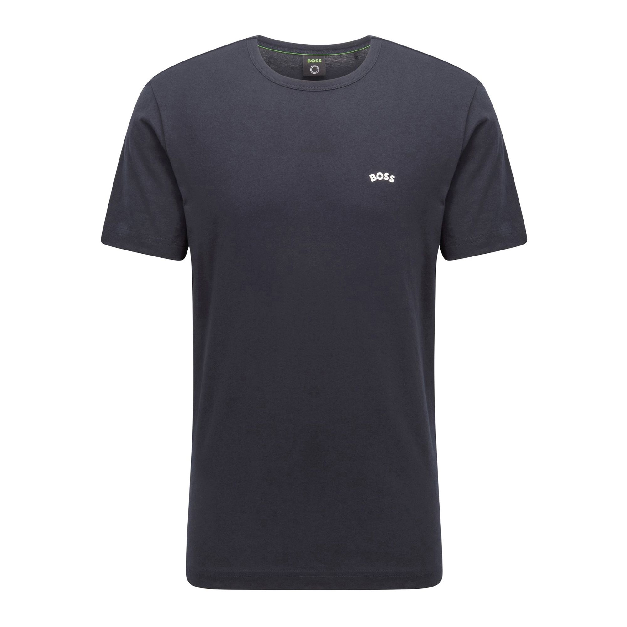 Boss Curved Logo Shirt Heren