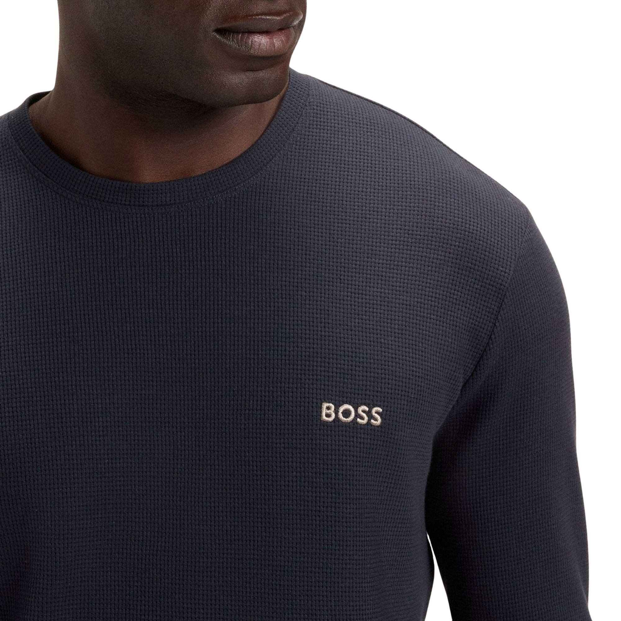T-shirt Manches Longues Boss Waffle Hommes