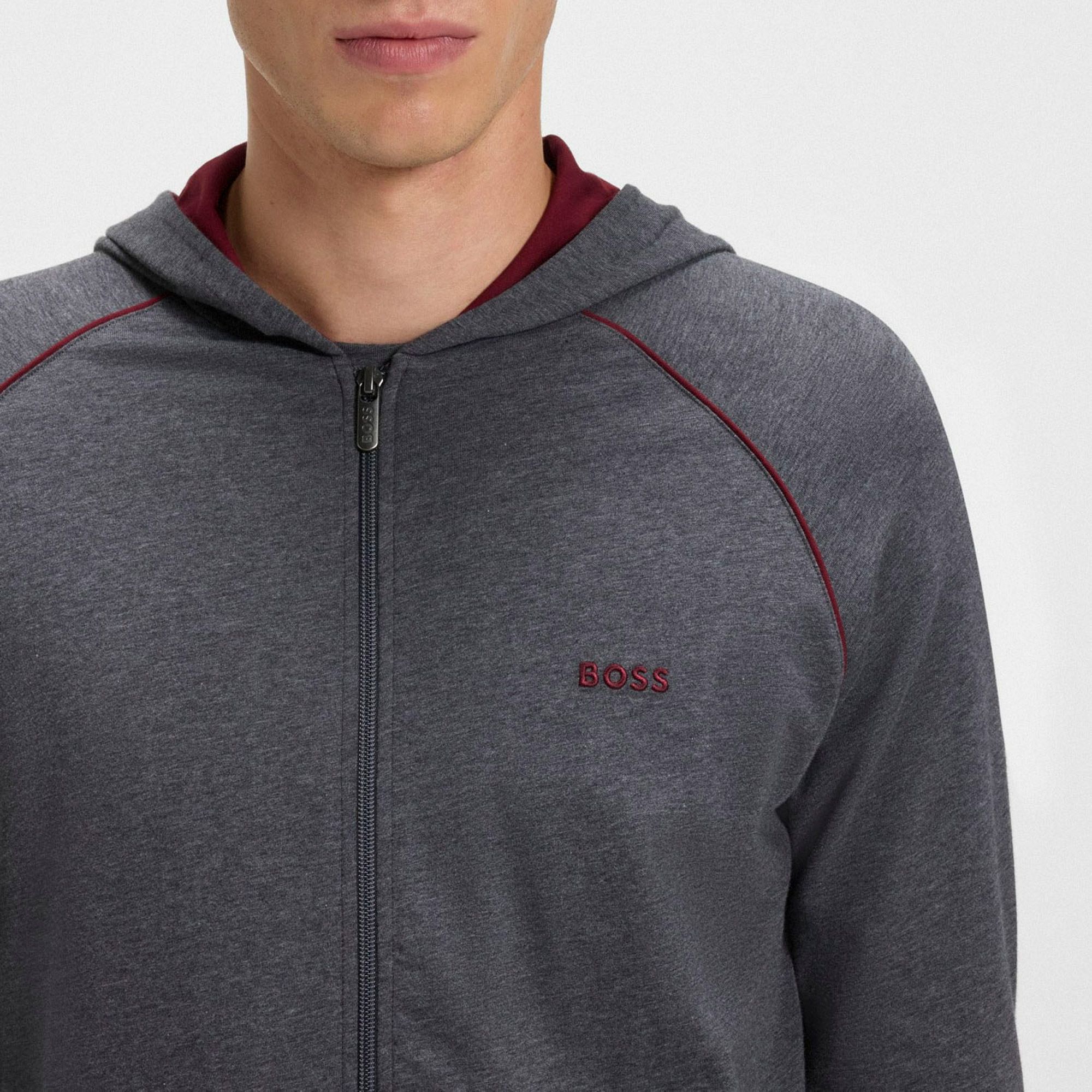 Boss Mix & Match Hooded Sweatvest Heren