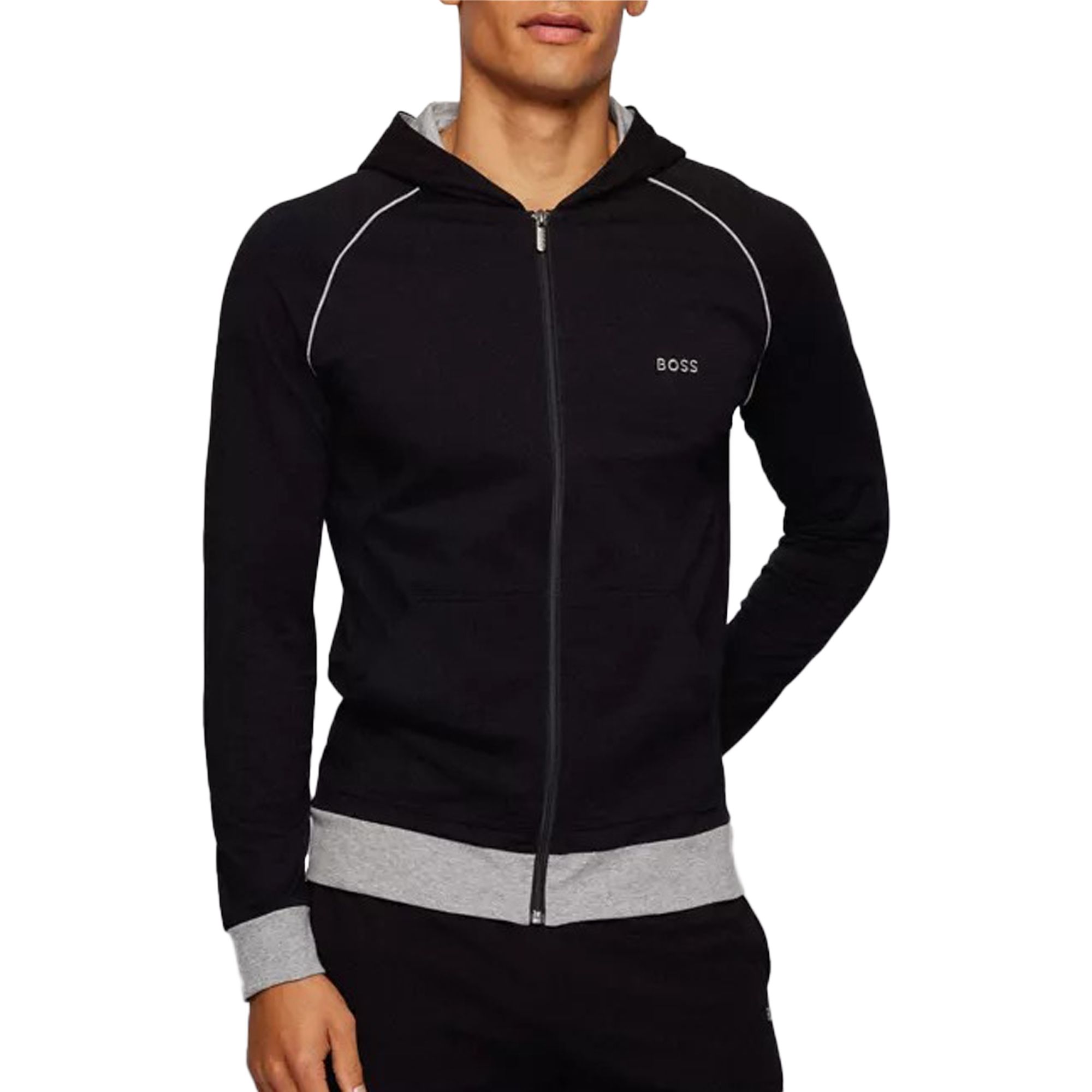 Boss Mix&Match Lounge Hooded Sweatvest Heren