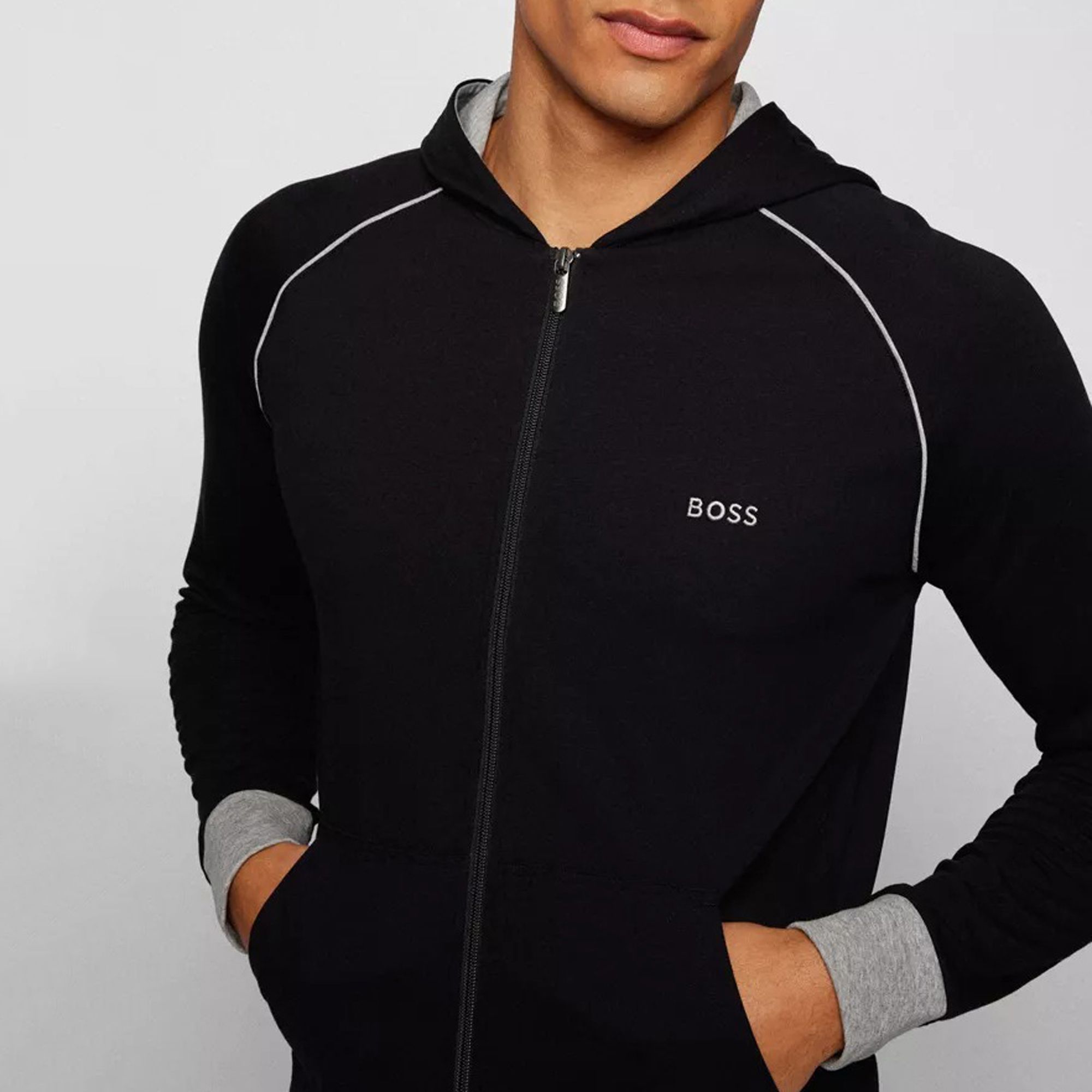 Boss Mix&Match Lounge Hooded Sweatvest Heren