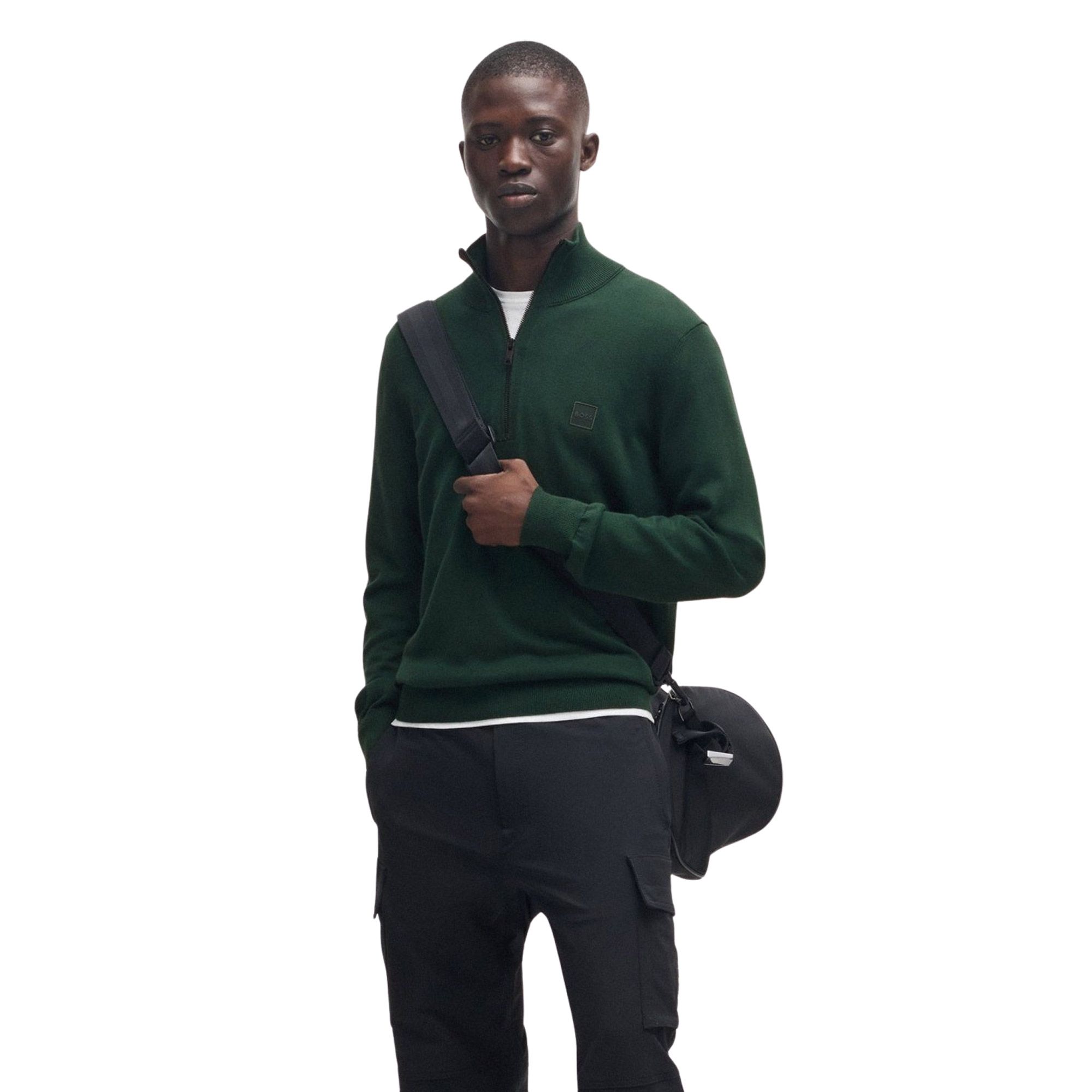Boss Kanobix Half Zip Sweater Heren