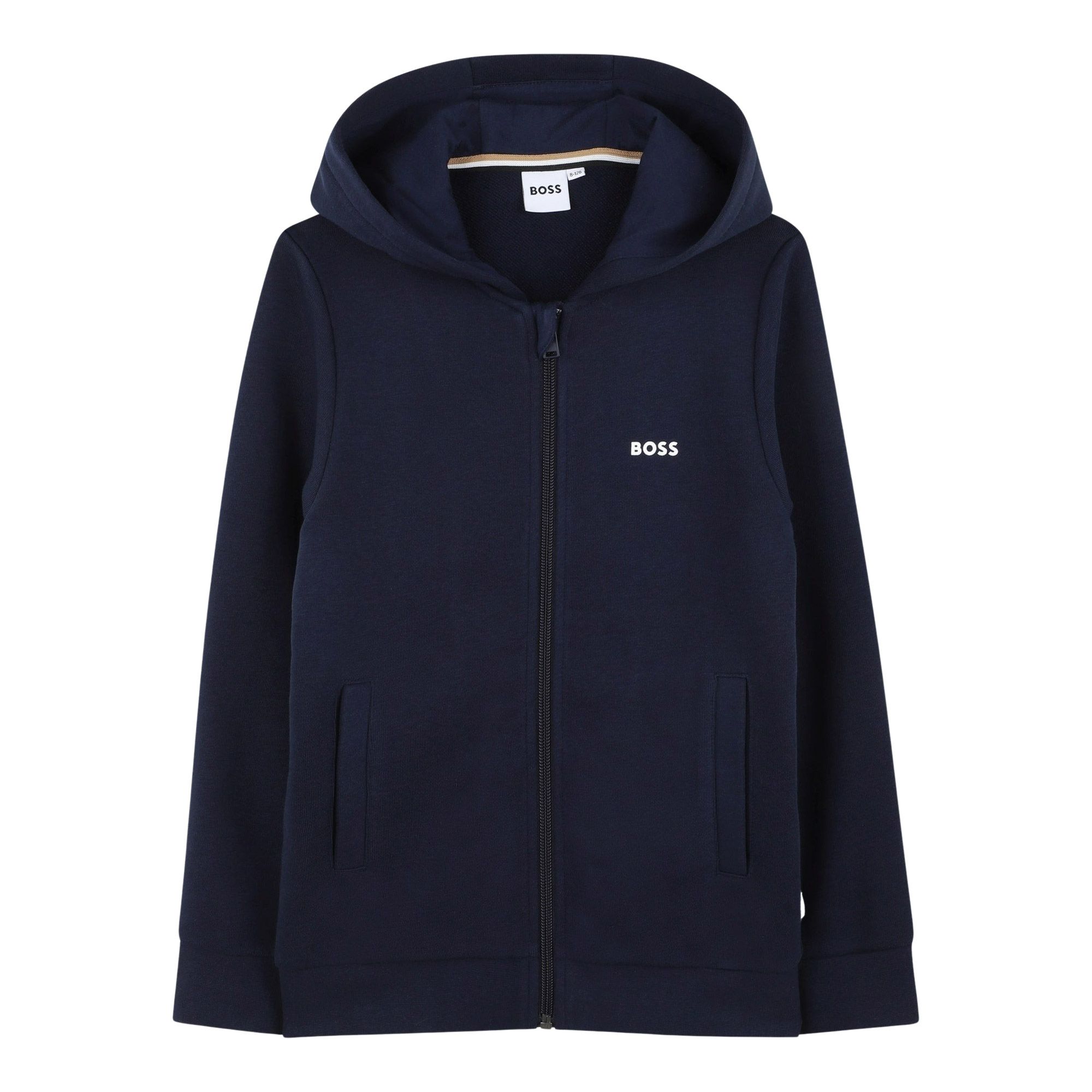 Boss Zip Up Hoodie Junior