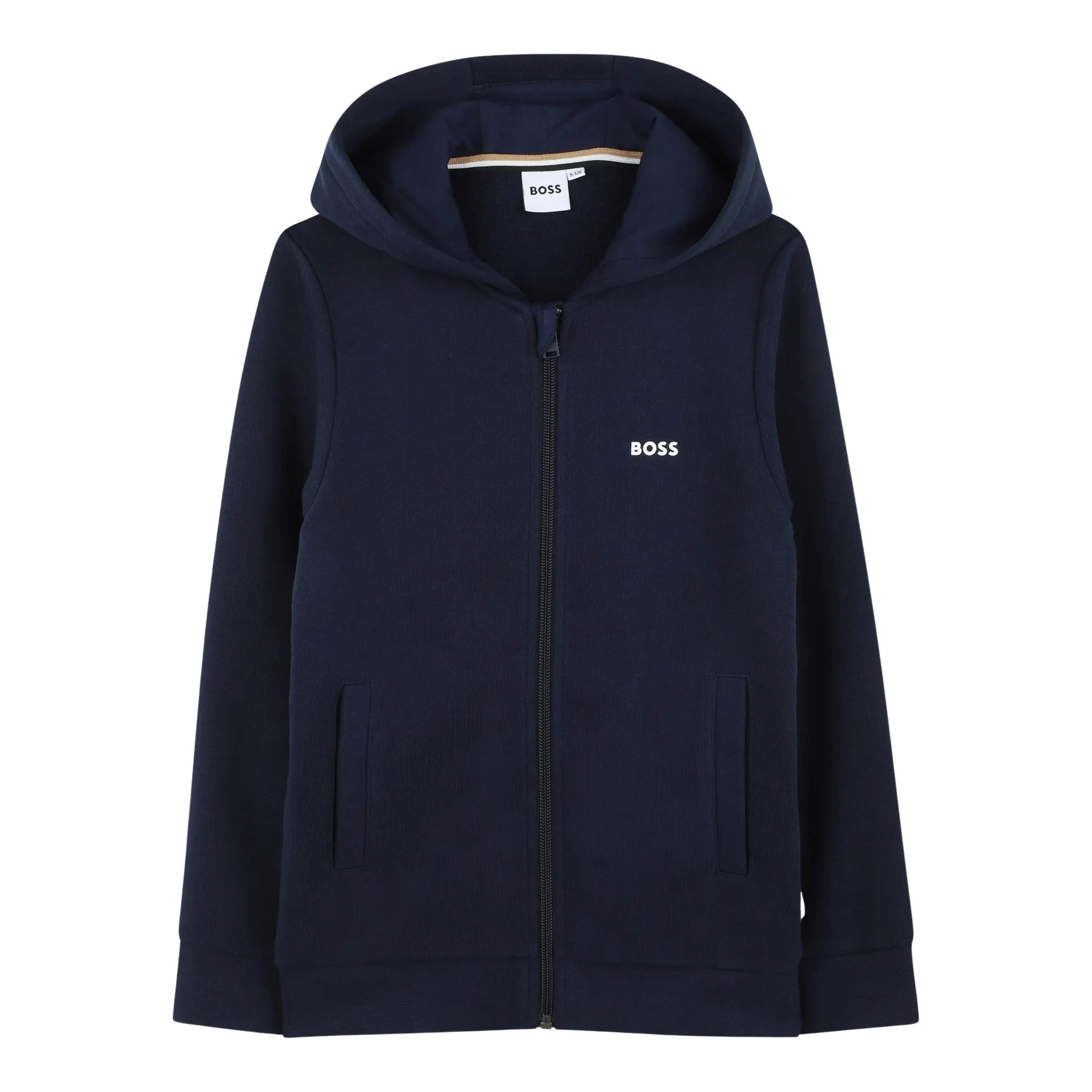 Boss Zip Up Hoodie Junior