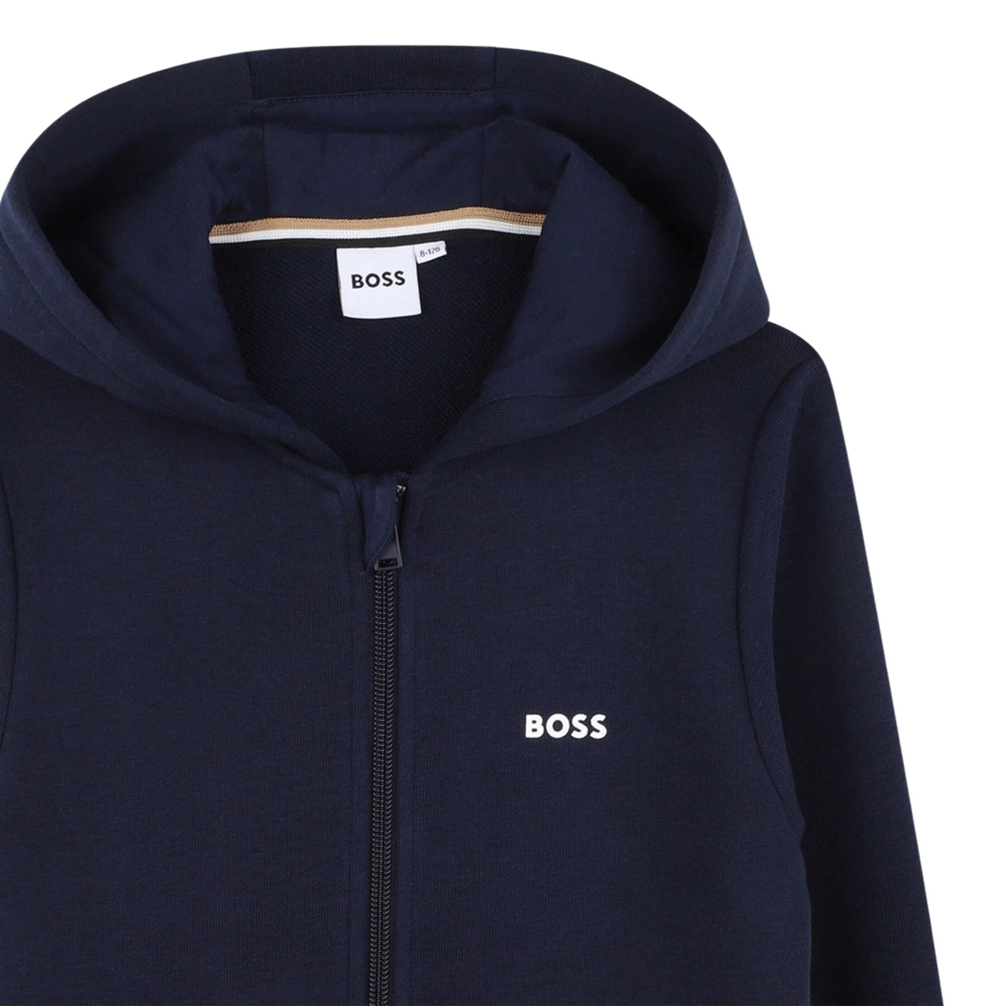 Boss Zip Up Hoodie Junior