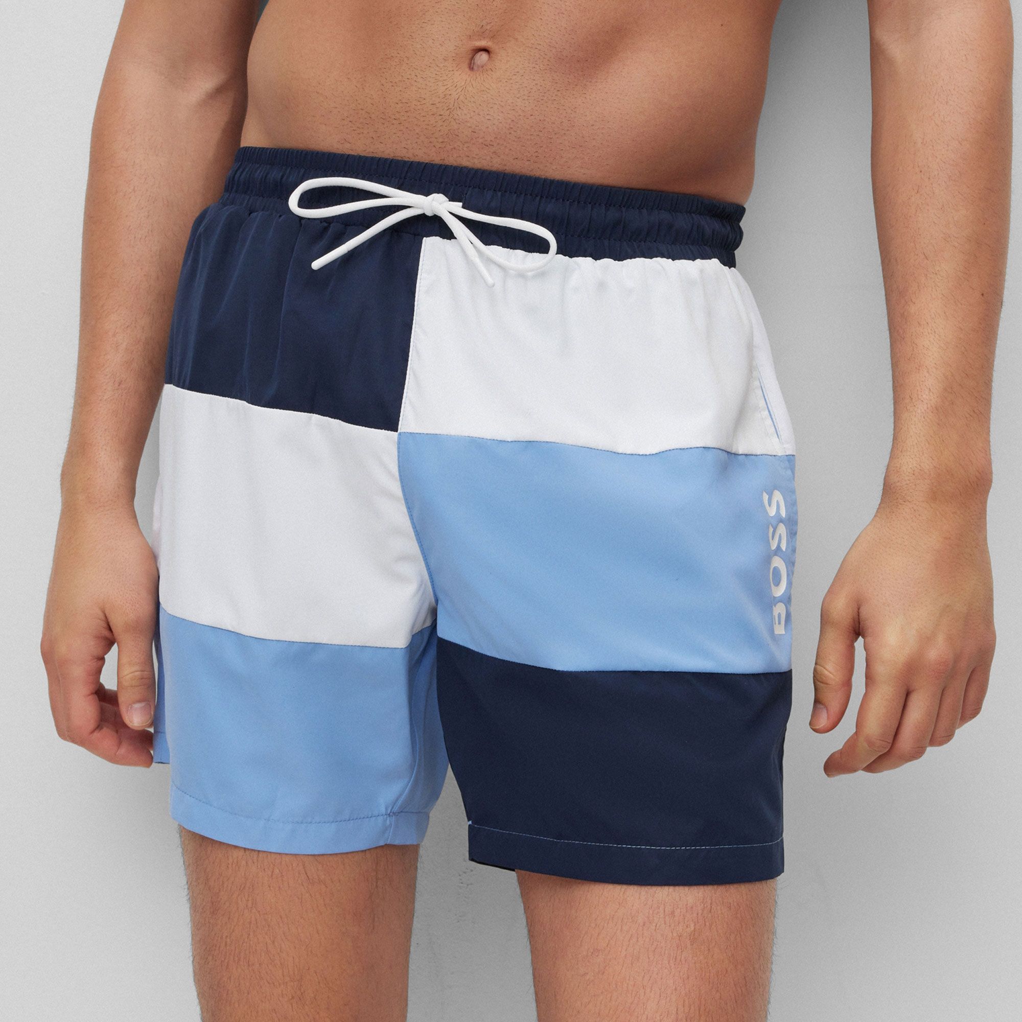 Boss Colour-blocked Zwemshort Heren