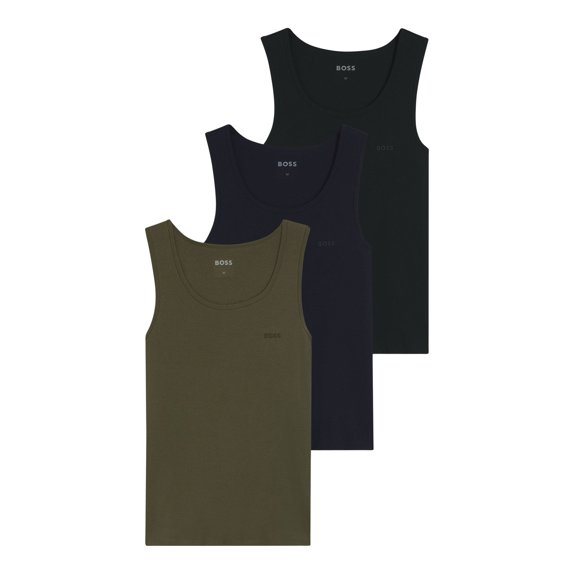 Débardeur Boss Rib Classic Hommes (Lot de 3)