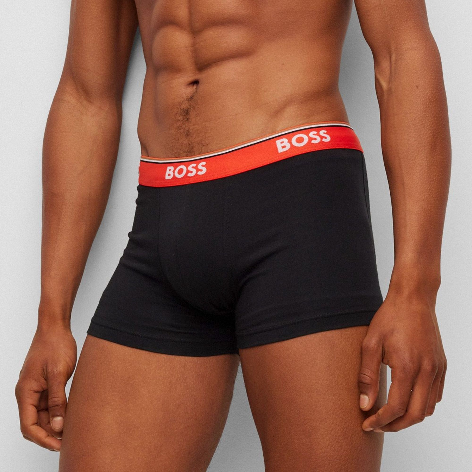 BOSS Boxershorts met logoband in 3-pack • Open Blue-462 / Blauw • de