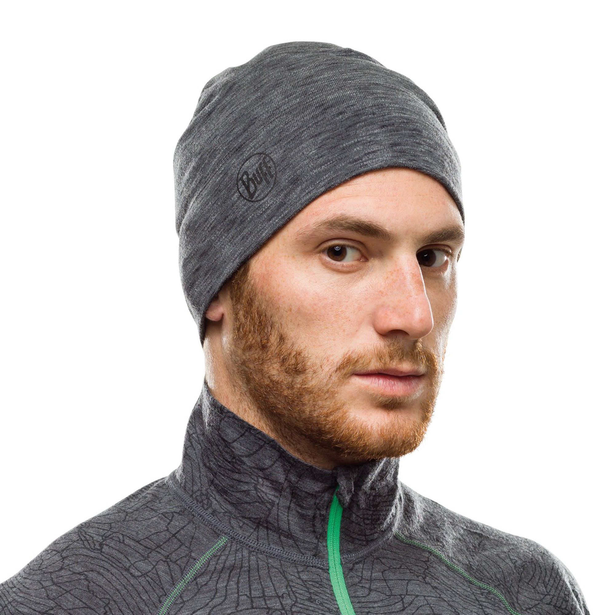 Buff Midweight Merino Beanie Senior