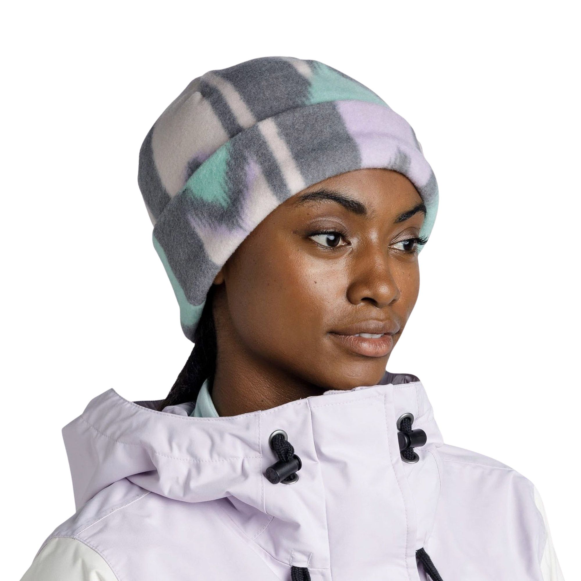 Buff Polar Prints Beanie Senior